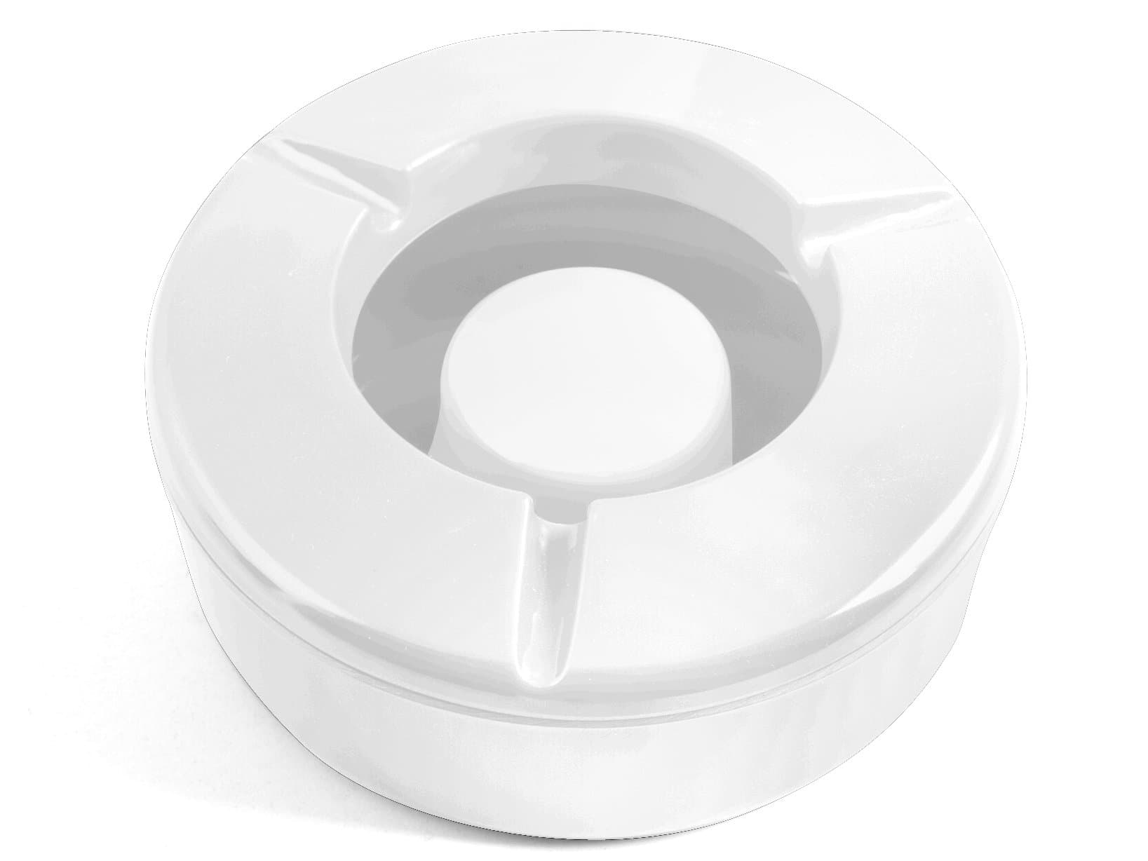 Chio 9002001 Ashtray in Windproof, 12.5, Melamine, White, 12 x 12 x 5 cm