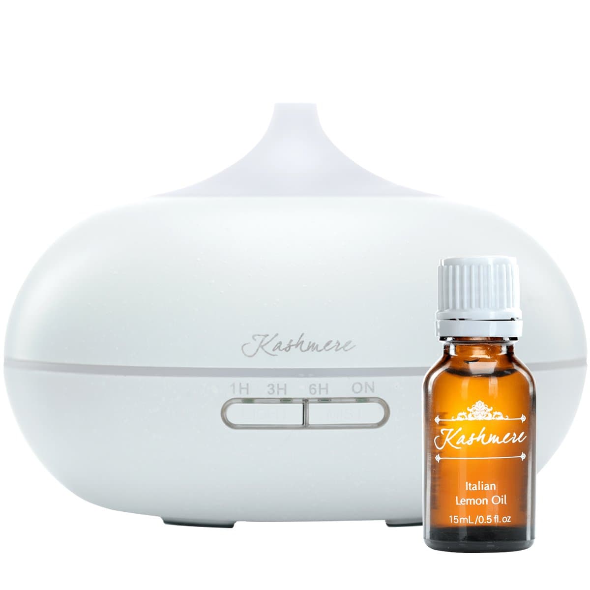 Kashmere Kollections Luxury Essential Oil Diffuser Kit with Free Soothing Essential Oil (Italian Lemon)