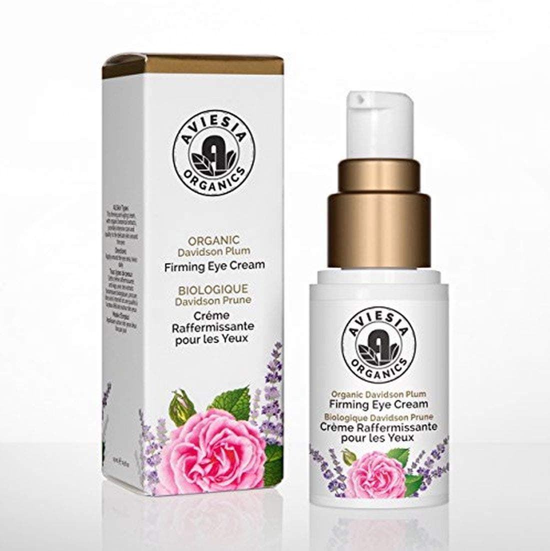 Aviesia Organics Firming Eye Cream - 100% USDA Certified - Organic Skin Care for Dark Circles, Wrinkles, Puffiness and Bags - Natural Skincare 15ml / 0.5oz (15ml / 0.5 fl oz)