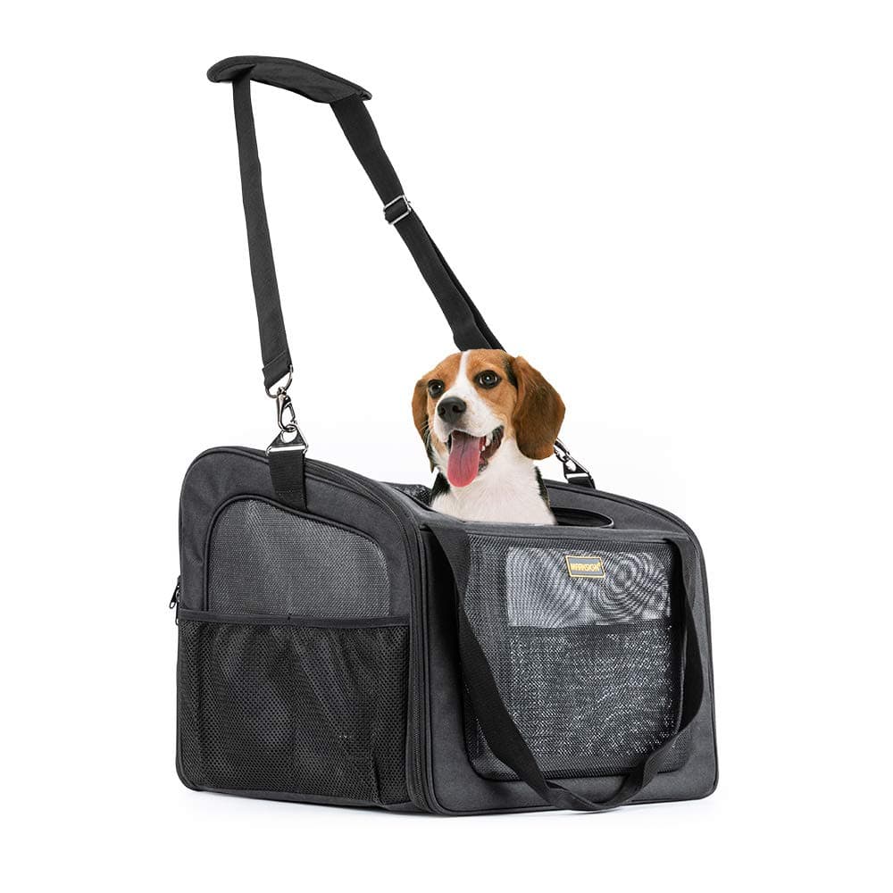 Pet Booster Seat with Built-in Tether and Removable Plush Liner, Pet Carrier, Holds Small Dogs up to 20lbs.