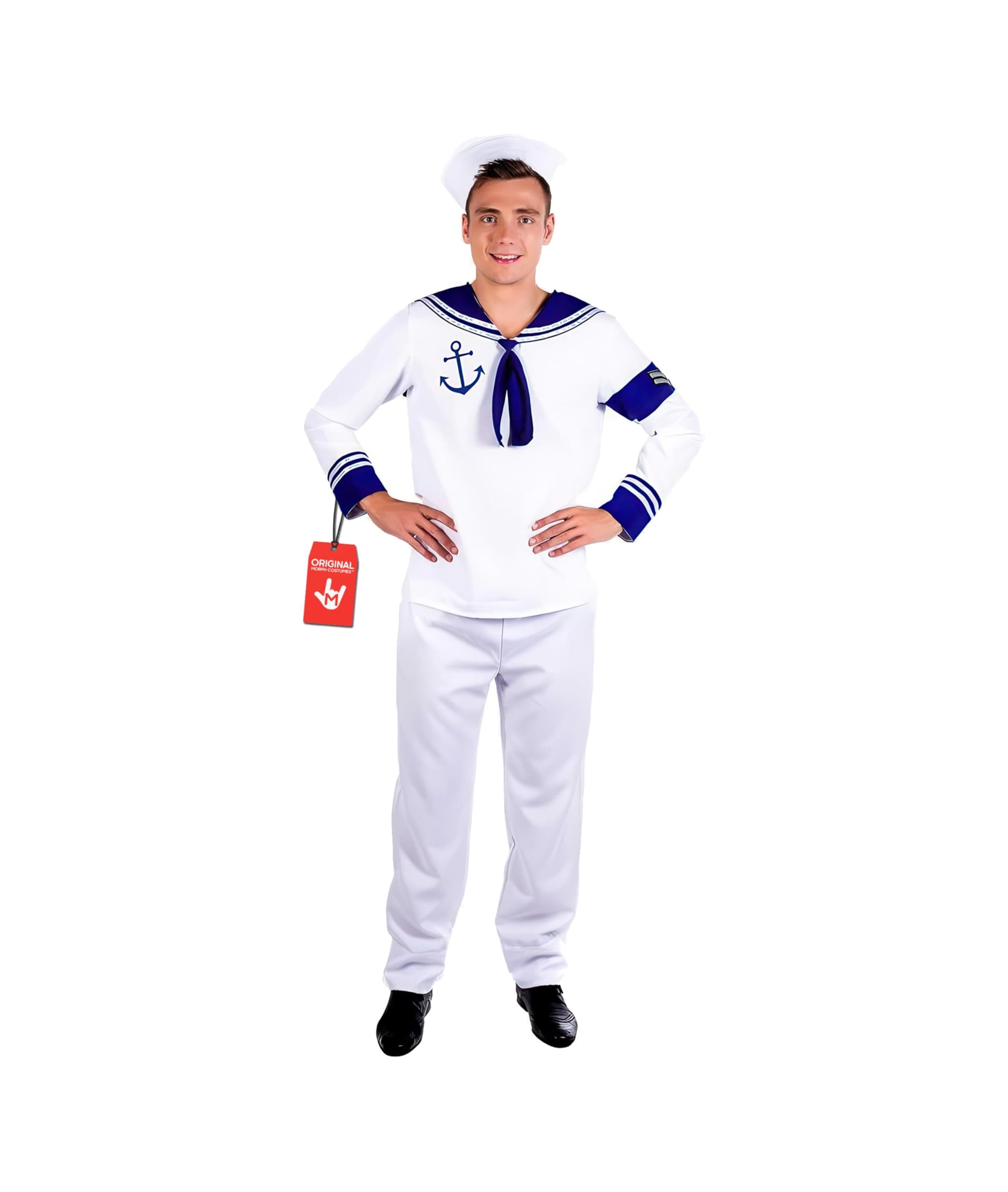Mens Sailor Costume, Adult Sailor Halloween Outfit, Nautical Costume for Men, Maritime Dress Up