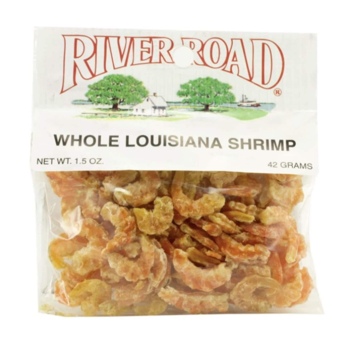 River Road Dried Whole Louisiana Shrimp, 1.5 Ounce Packet