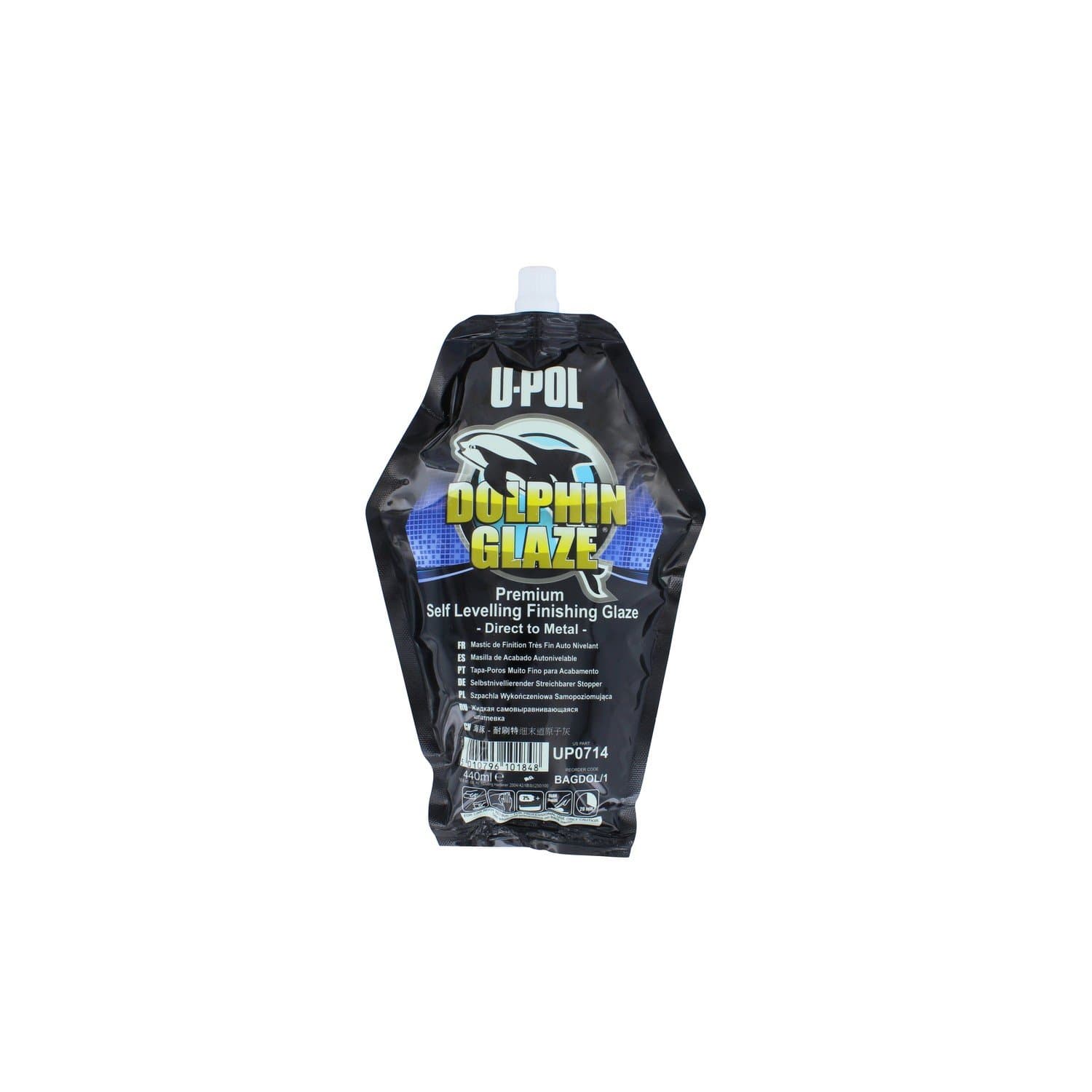 U-Pol Products 0714 DOLPHIN GLAZE Self-Leveling Polyester Finishing - 440ml