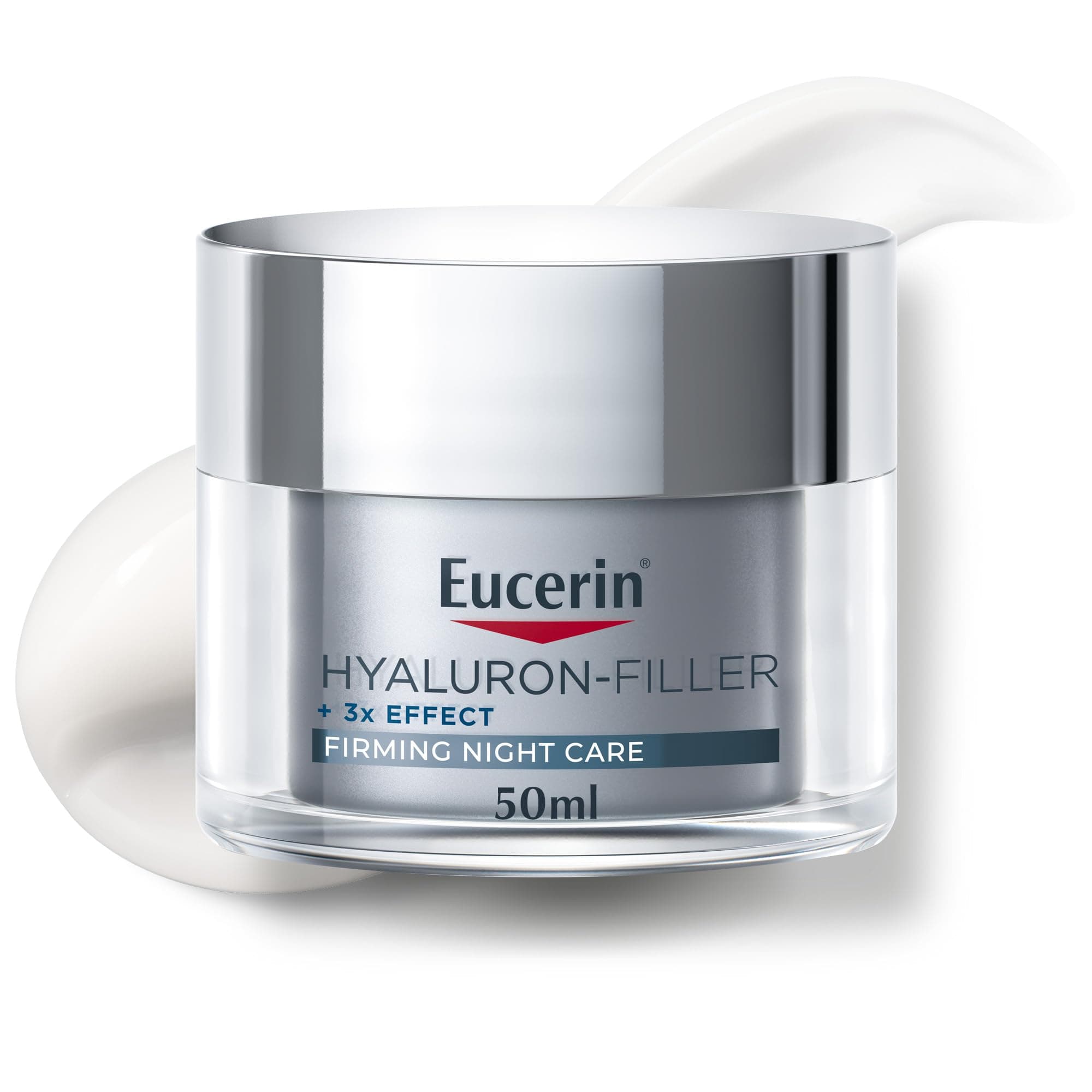 Hyaluron Filler Anti-Aging Face Night Cream with Hyaluronic Acid, Plumps up Deep Wrinkles, For Smoother and Radiant Skin, Moisturizer for All Skin Types, 50ml