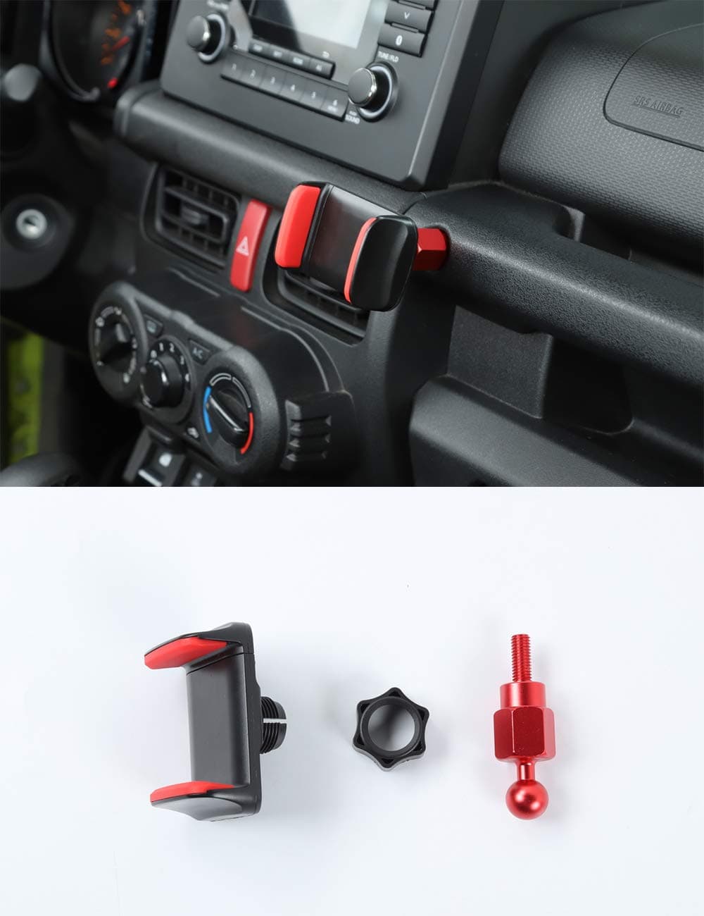 Bestmotoring Jimny Car Phone Mount 360 Degree Rotation Dashboard Cell Phone Holder compatible with Suzuki Jimny 2019-2024