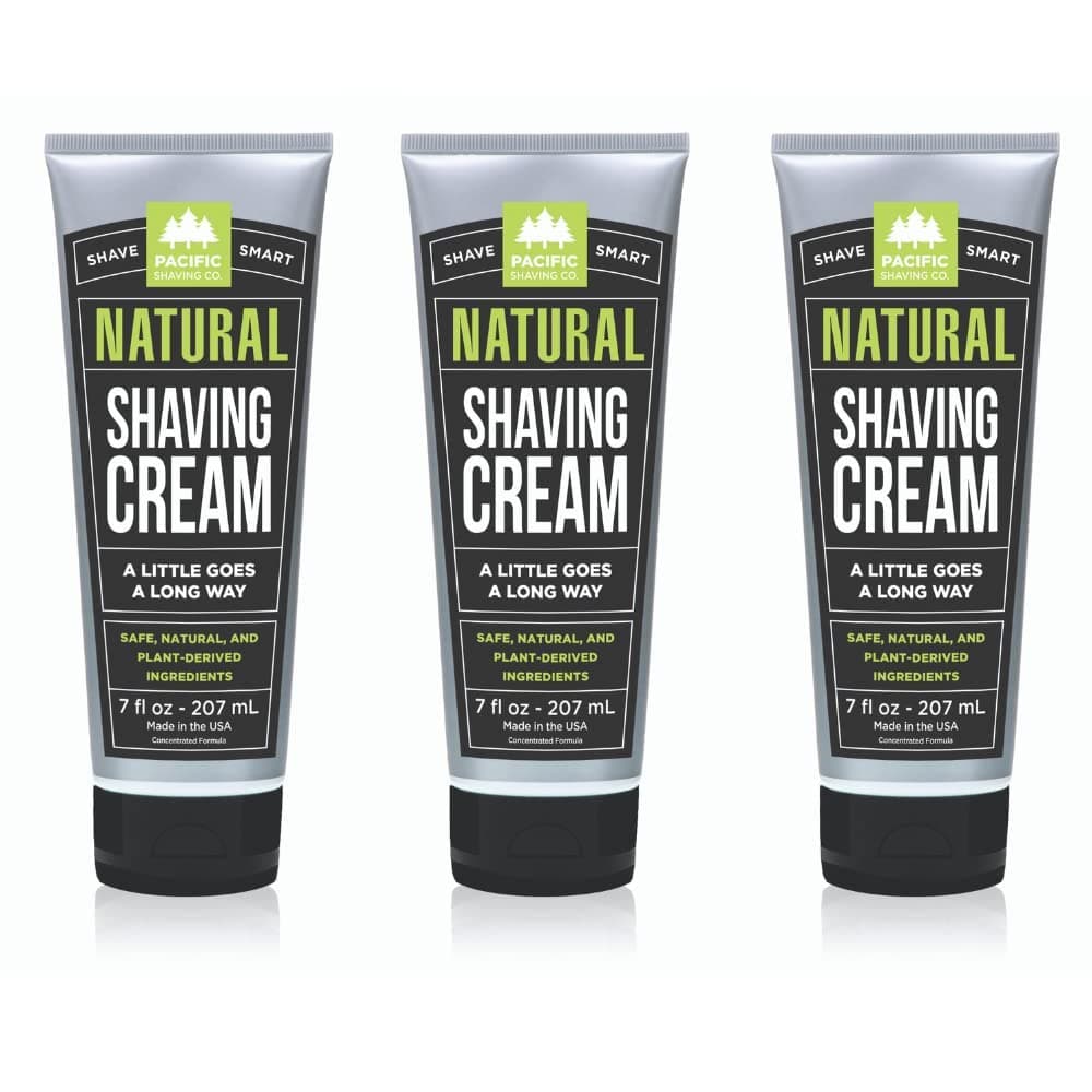 - Natural Shaving Cream - Shea Butter + Vitamin E Shave Cream for Hydrated Sensitive Skin - Clean Formula for a Smooth, Anti-Redness + Irritation-Free Shave Cream (7 Oz, 3 Pack)