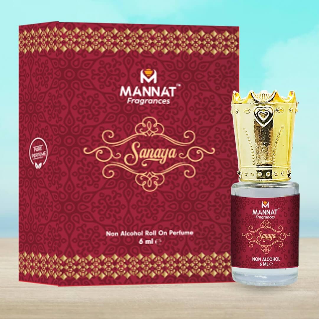 Mannat Shanaya Attar for Men & Women 6ML | Arabic & French Blend | Chocolate, Amber & Wood Fragrance Notes | Long-Lasting Non-Alcoholic Roll-On Attar | Ideal Gift
