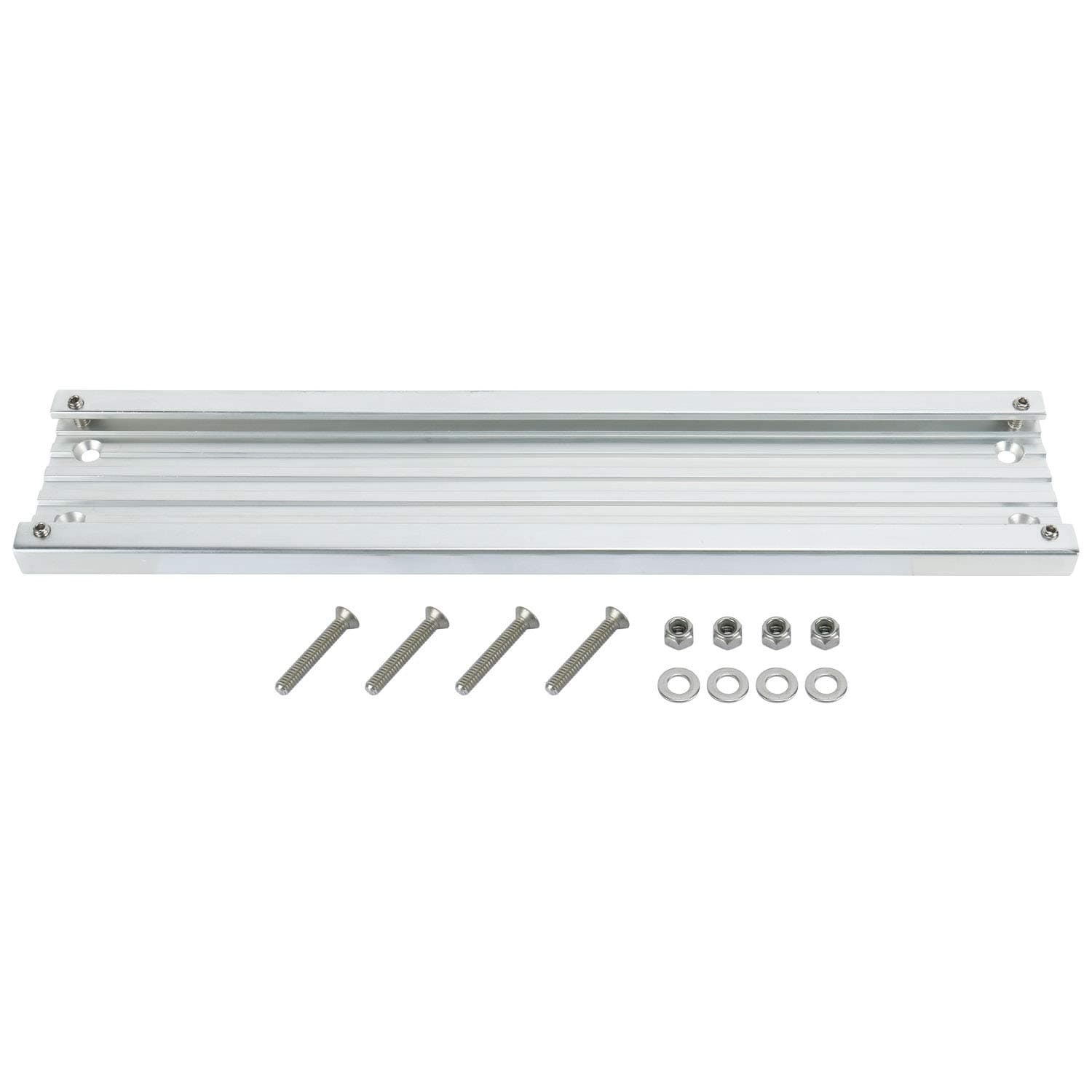 DasMarine 16" Anodized Aluminum Mounting Track for Rod Holders, Downriggers and Other Components for Trolling Fishing (16Inch. Length)