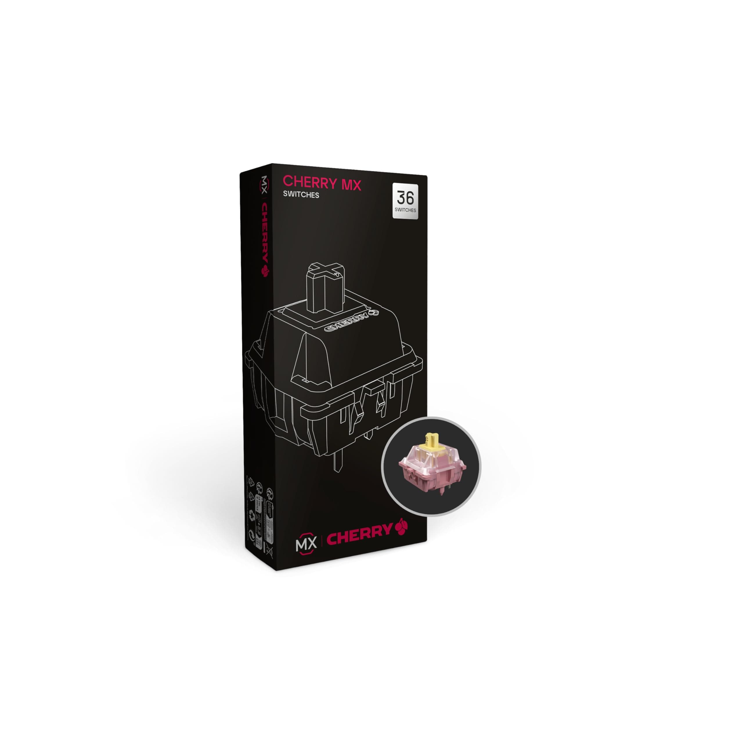 - Cherry MX Blossom Switch Kit, 36 Mechanical Keyboard Switches, for DIY, Hot Swap or Gaming Keyboard, Linear Switch with No Click, Feather-Light & Direct