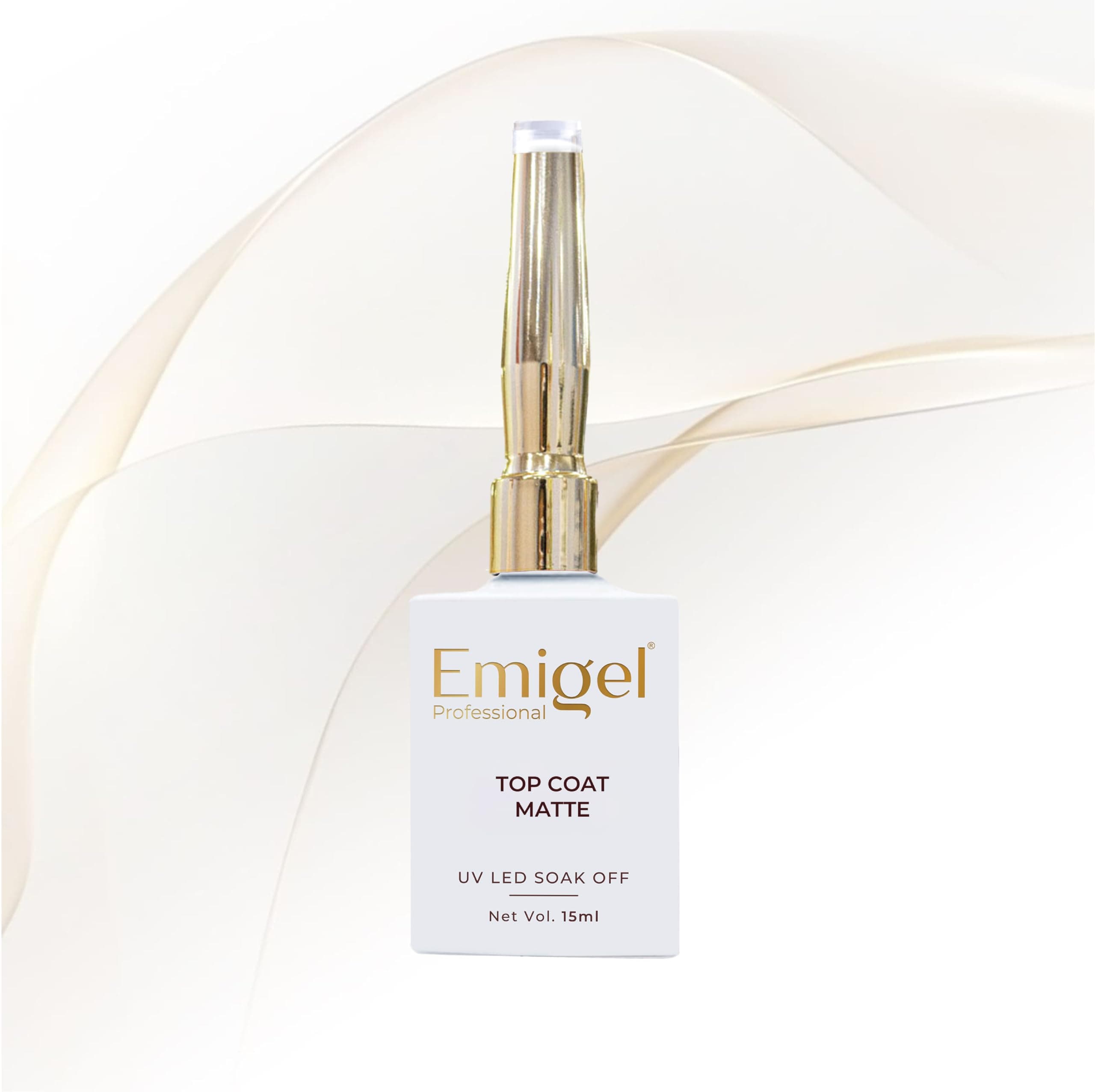 - Professional UV Top coat Matte 15ml | Shine Finish Long Lasting | Cure Under UV/LED Nail Lamp