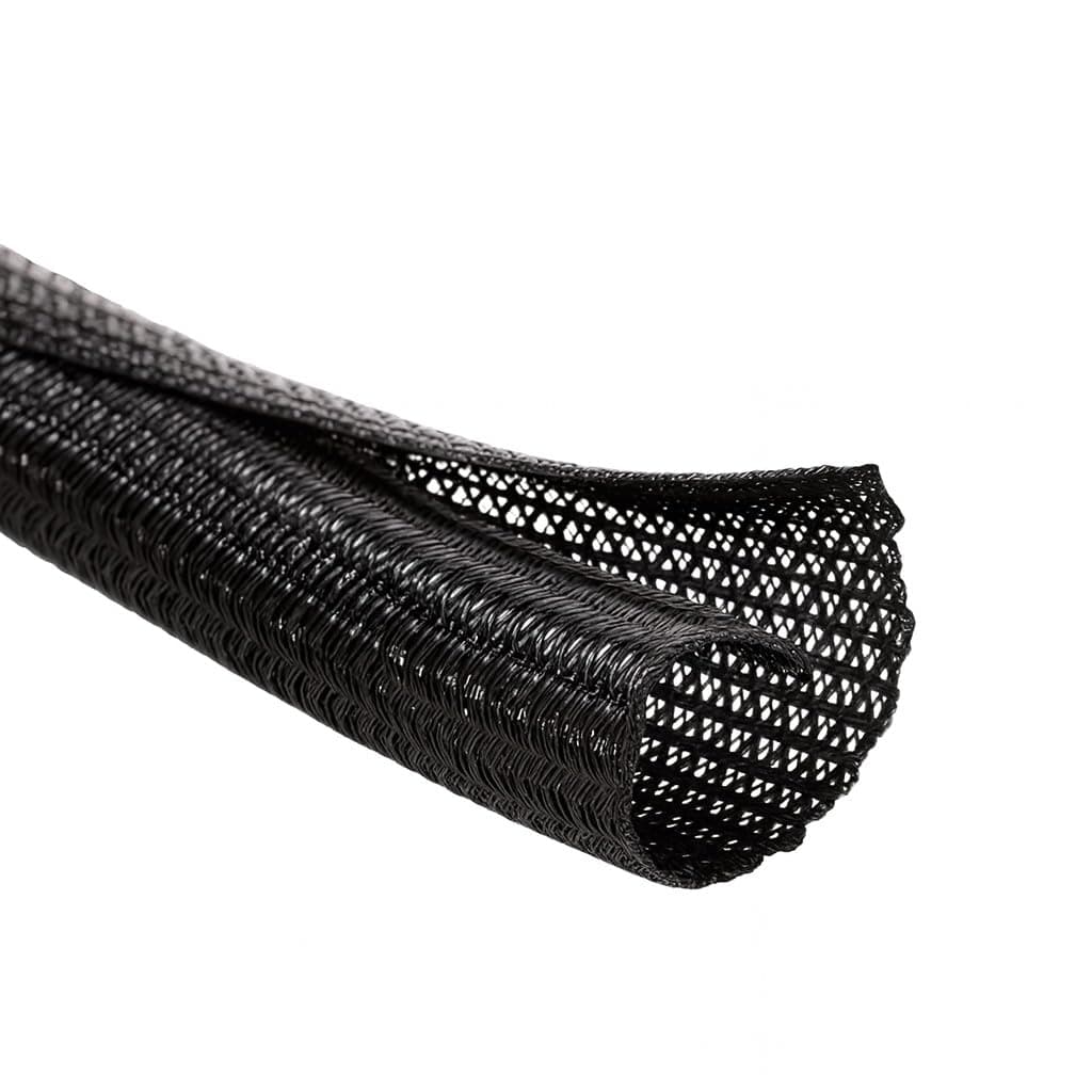 – Braided Split-Sleeve Wire Loom for High-Temperature Automotive Harness and Home Cable Management 10 feet (1/4")