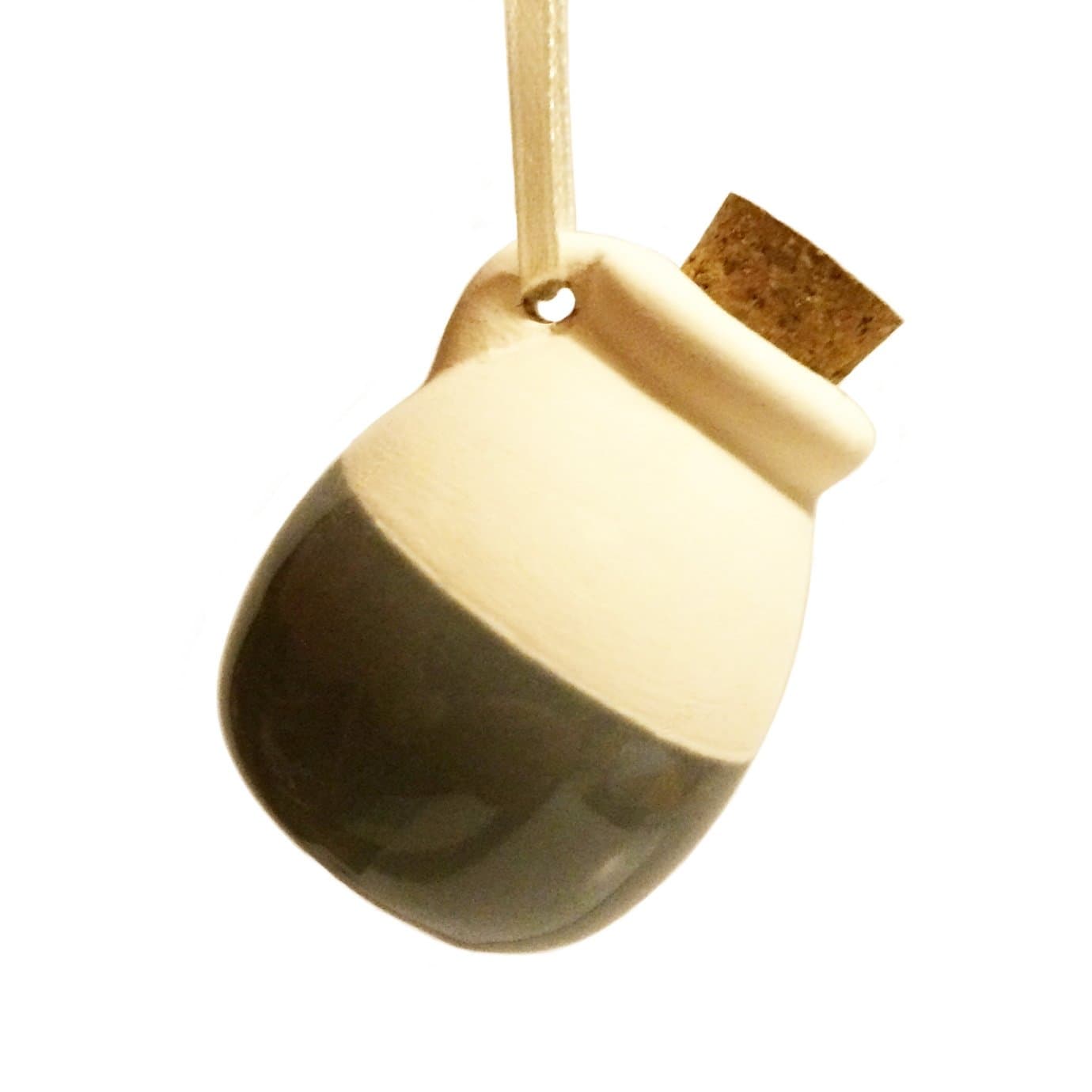 Zenkuki Steel Gray Aromatherapy Essential Oil Fragrance Small Ceramic Jar Clay Pot Diffuser