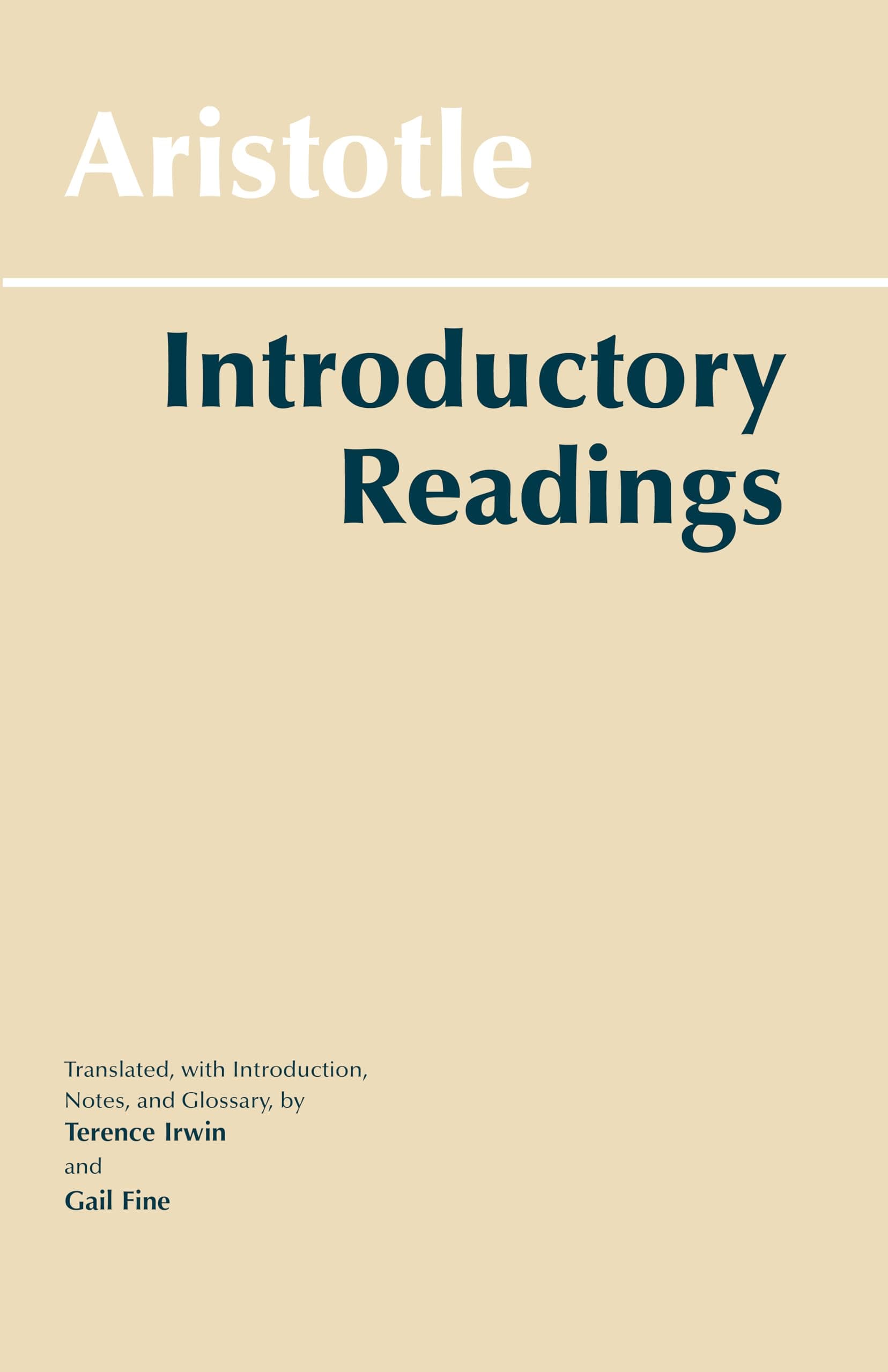 Aristotle: Introductory Readings (Hackett Classics)