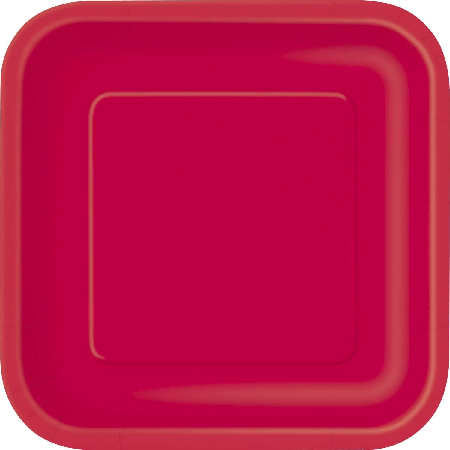 18cm Square Party Plates, Pack of 16