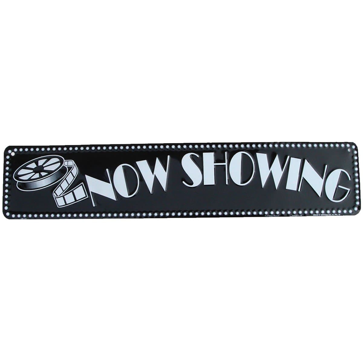 NOW SHOWING vintage movie theatre sign tin movie theater banner