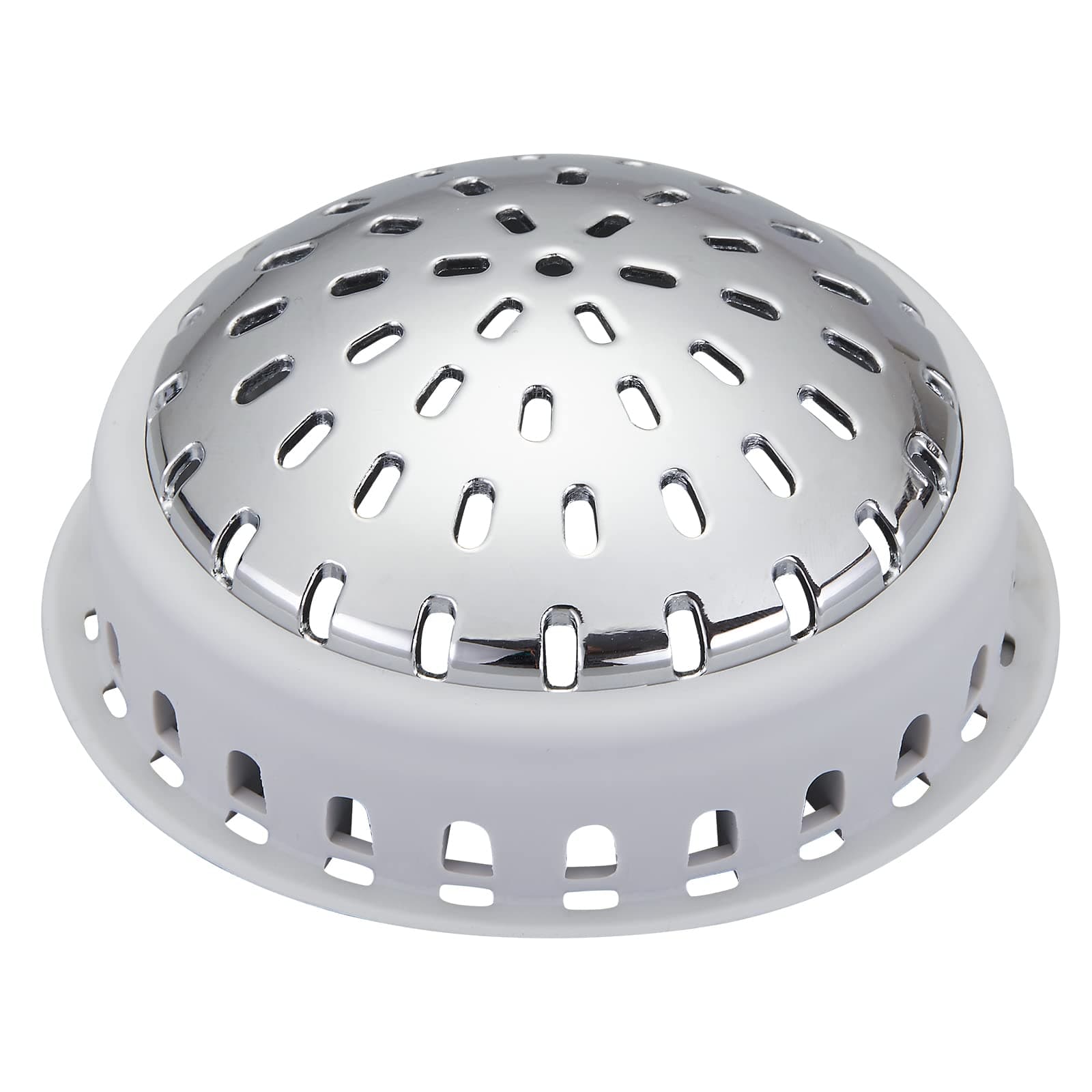 Drain Hair Catcher, Upgraded Drain Catcher with Silicone Designed for Regular Drains, Catch Hair Easily Without Slowing Drainage, Prevent Clogging Plug Hole Hair Catcher (Top Large)