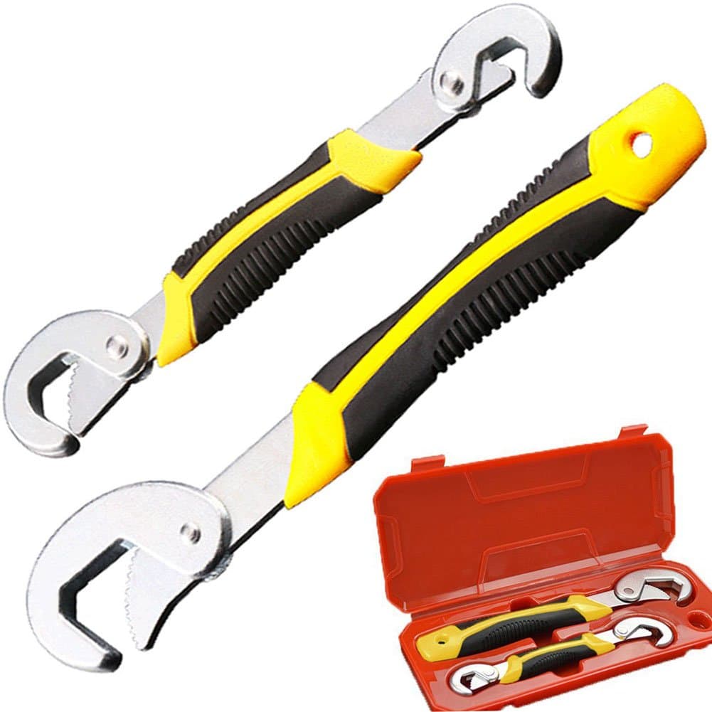 2pcs Multifunction Adjusting Key Wrench Snap N Universal Handle Tool Set