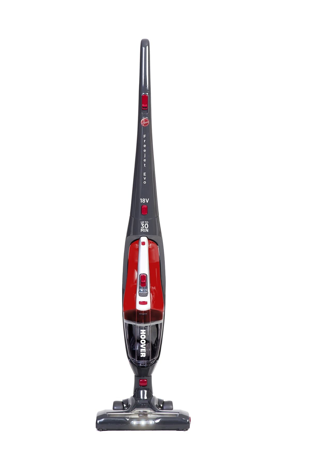 Hoover Freejet Evo 14.4v 2in1 Cordless Vacuum Cleaner, FE144AG, Removable Handheld, Lightweight, Car, Kitchen, Stairs - Grey/Red