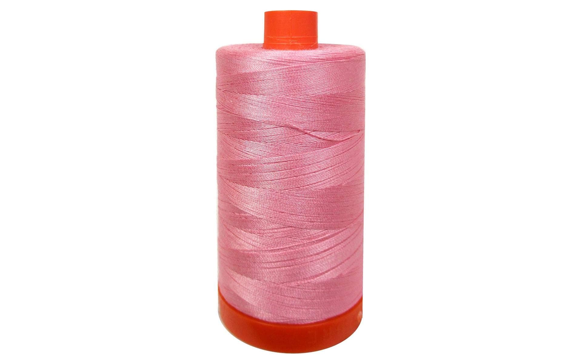 AurifilMako Cotton Thread Solid 50wt 1422yds Bright Pink
