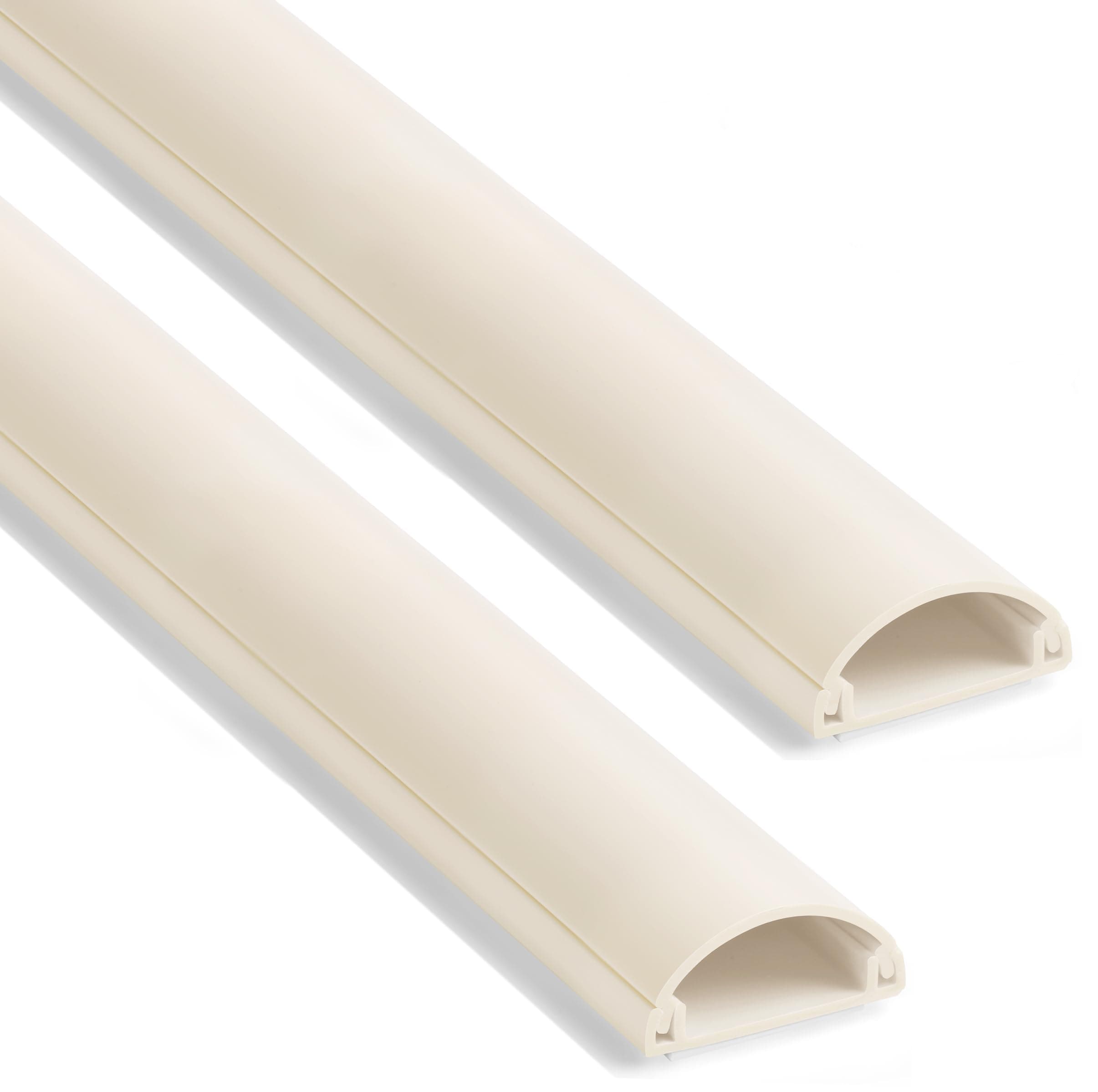 ZhiYo Cord Hider 39in(3X L13in), Cable Hider for 1-2 Cords, Self-Adhesive Cord Covers for Wires on Wall, Wire Cover Wall Mount TV, Cable Raceway Beige, W1in x H0.45in