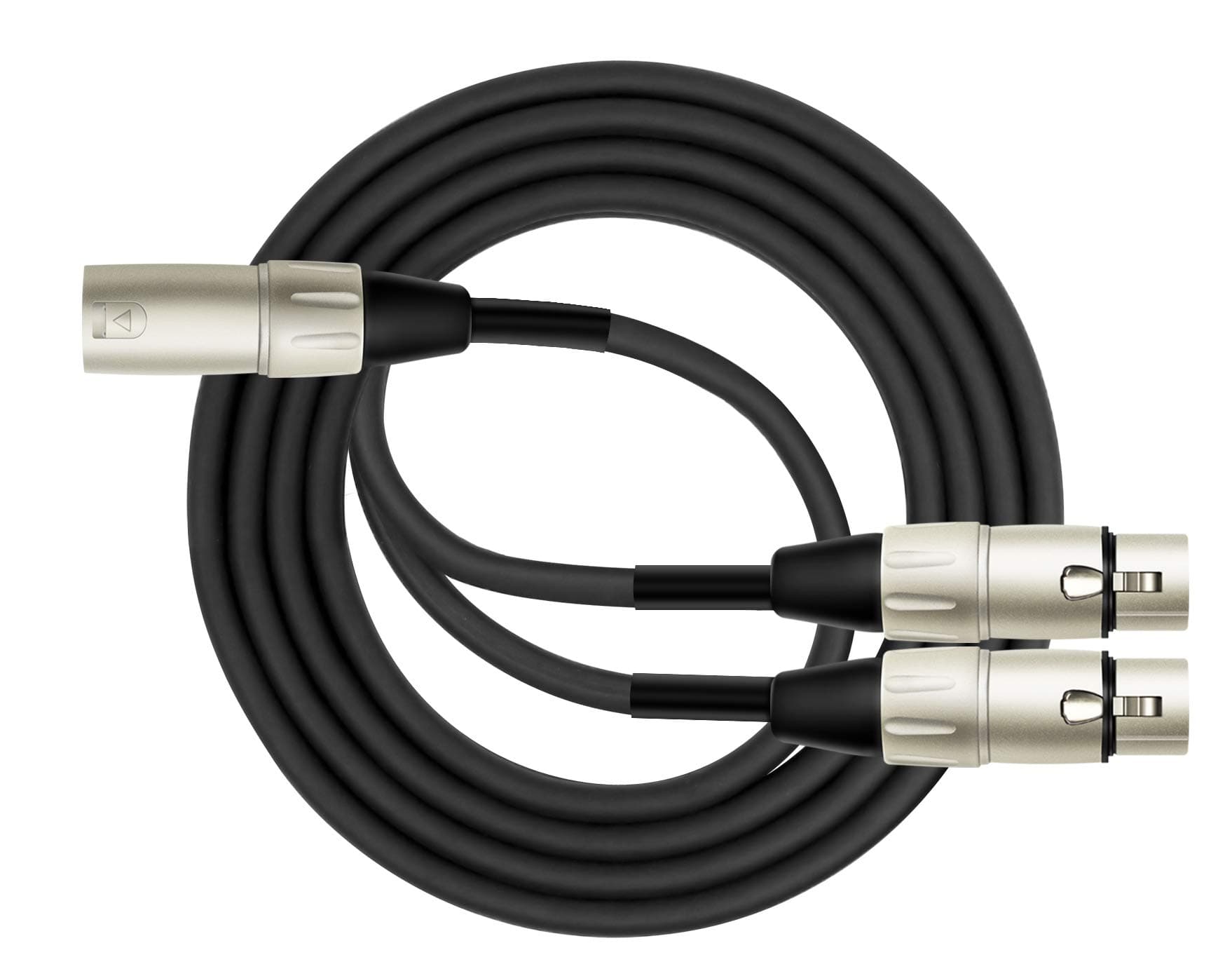 Kirlin Cable Y-301-01 - 1 Foot - XLR Male to Dual XLR Female Y-Cable