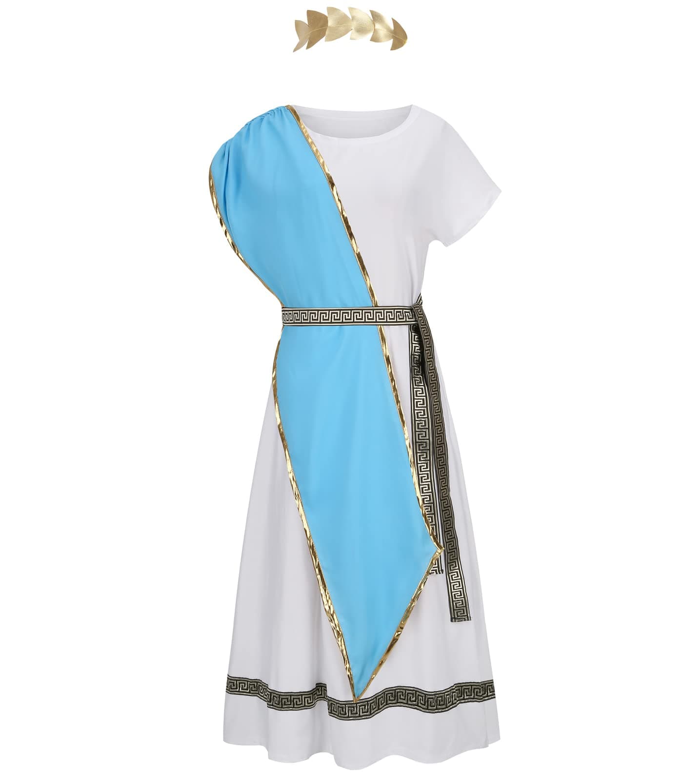 Colorful House Women White Short Toga Costume Adult Roman costume Greek Goddess Dress Costume