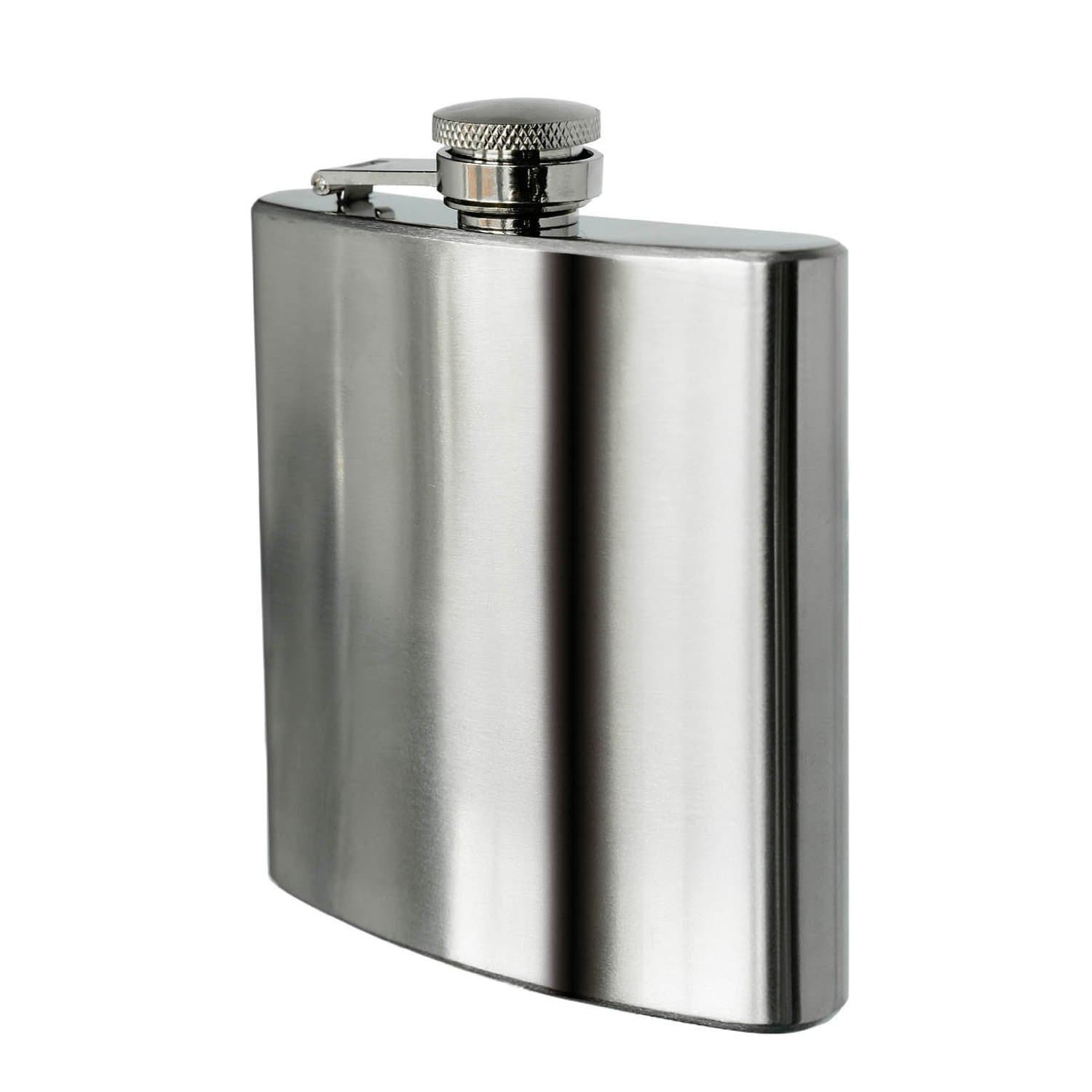 2pcs E FAST CE4 Stainless Steel Hip Flask - 6oz