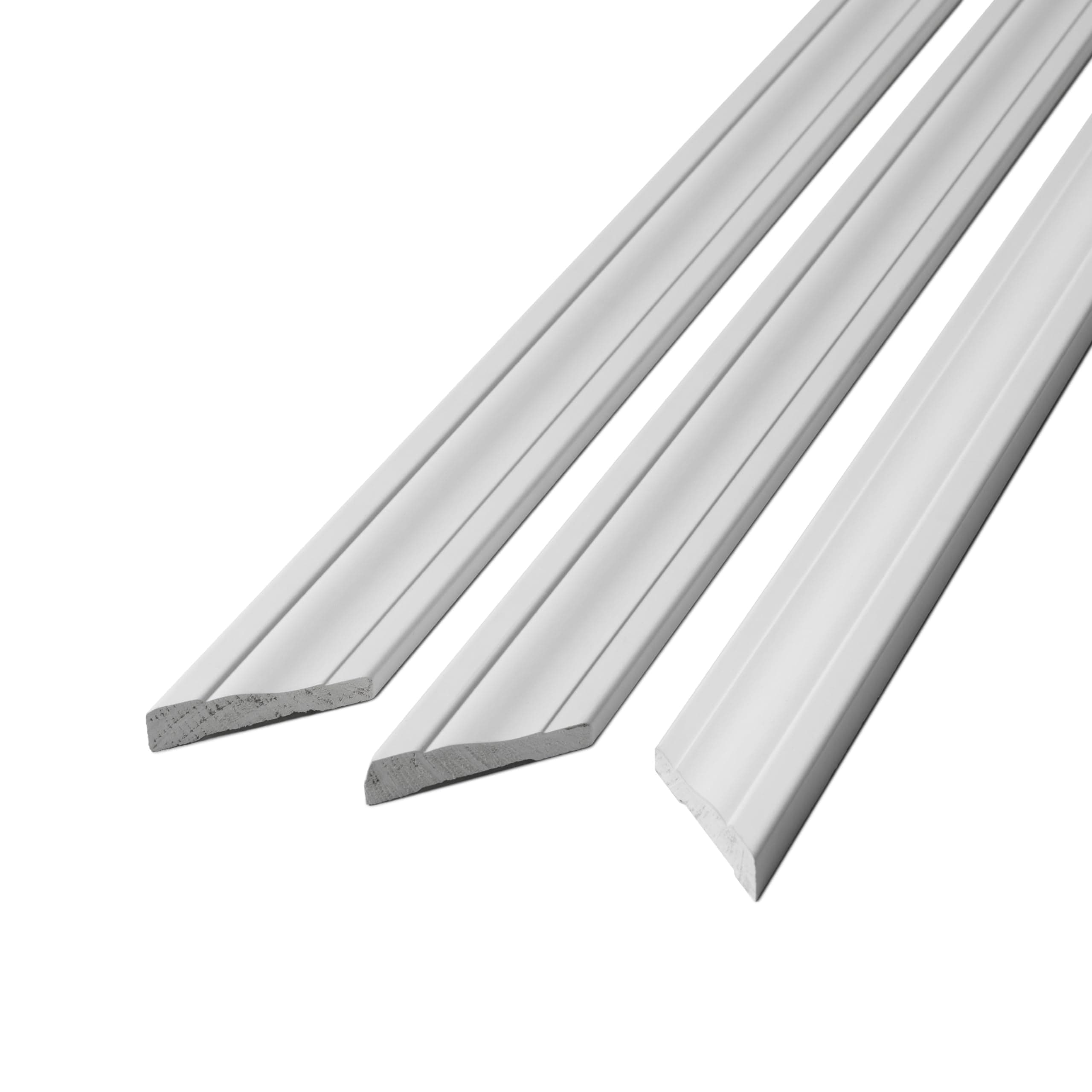 UFP-Edge WM356 2-1/4 in. x 7 ft. White Prefinished Finger Jointed Door Casing Set