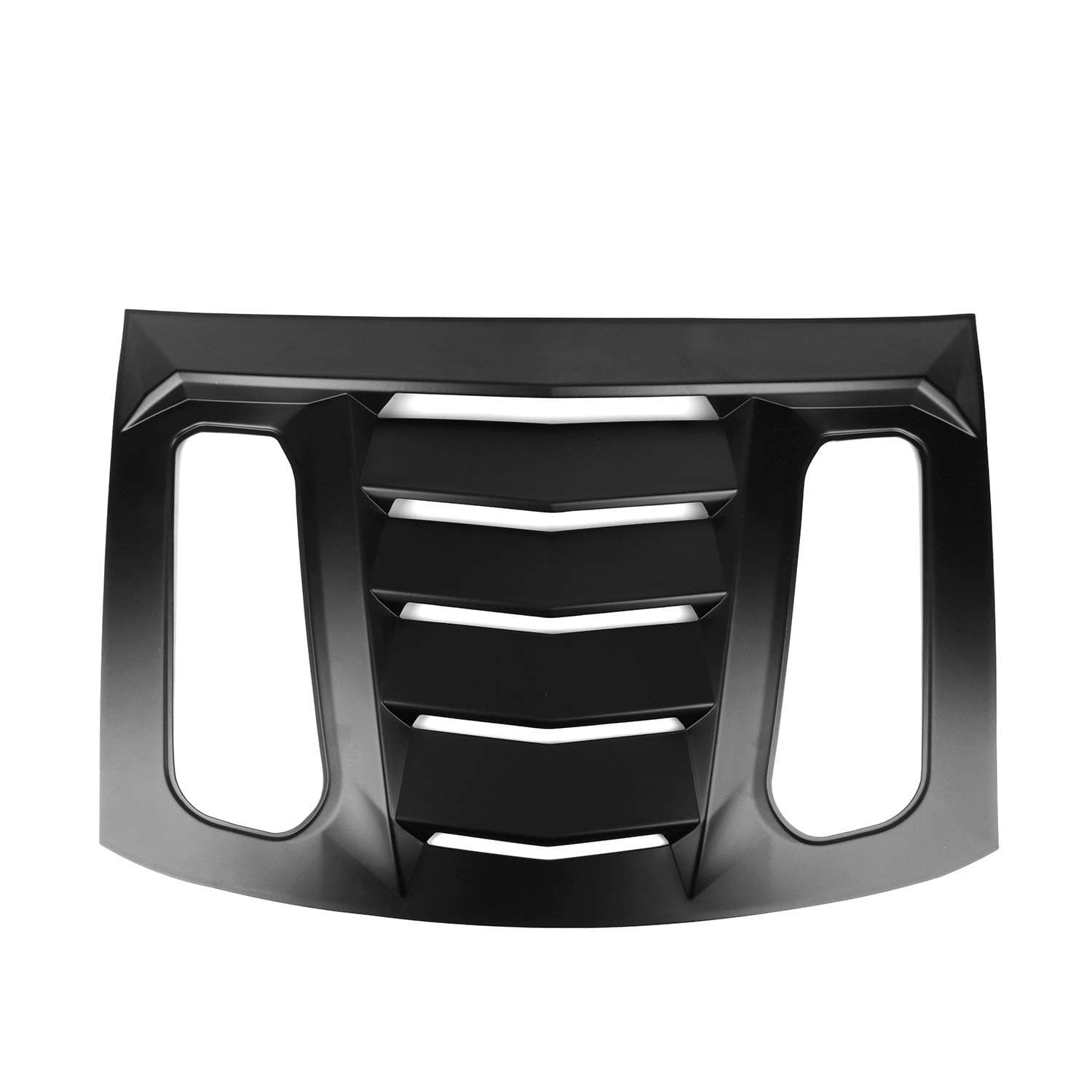 Window Louvers Compatible with 2016-2024 Chevy Camaro, IKON V2 Style ABS Plastic Rear Sun Rain Guards Vent Deflector by IKON MOTORSPORTS, 2017 2018