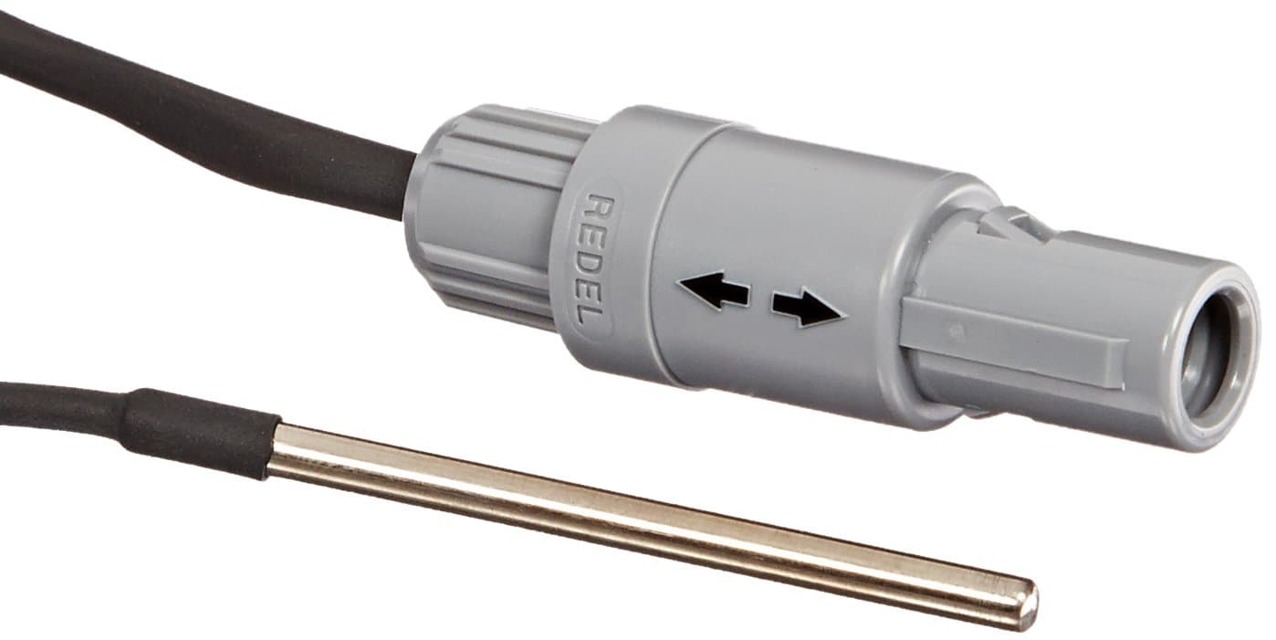 Fluke Calibration 5606-75-P Immersion PRT Probe, INFO CON for 1523/1524, 50mm L, -200°C to 160°C Temperature Range