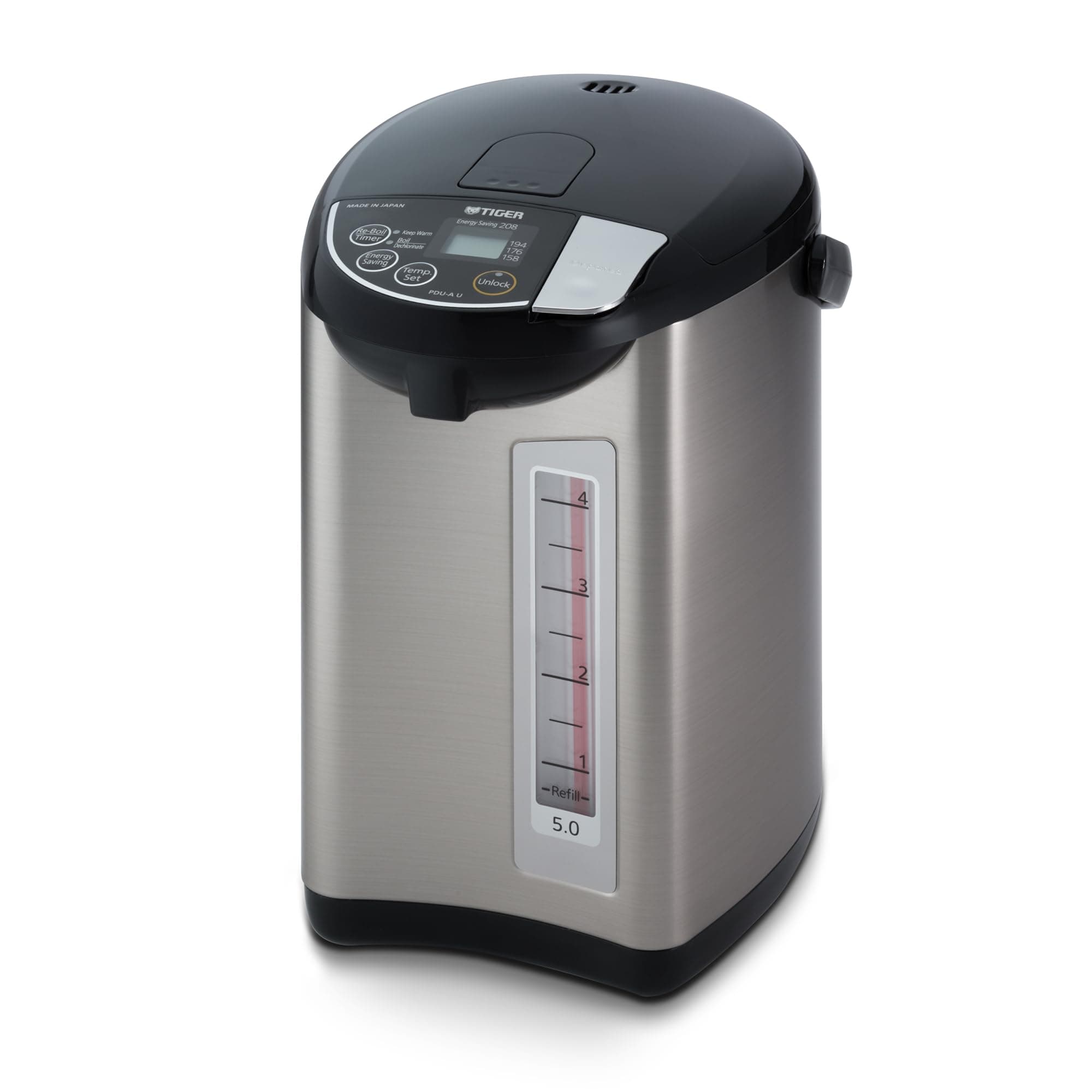 PDU-A50U-K Electric Water Boiler, Stainless Steel, Black