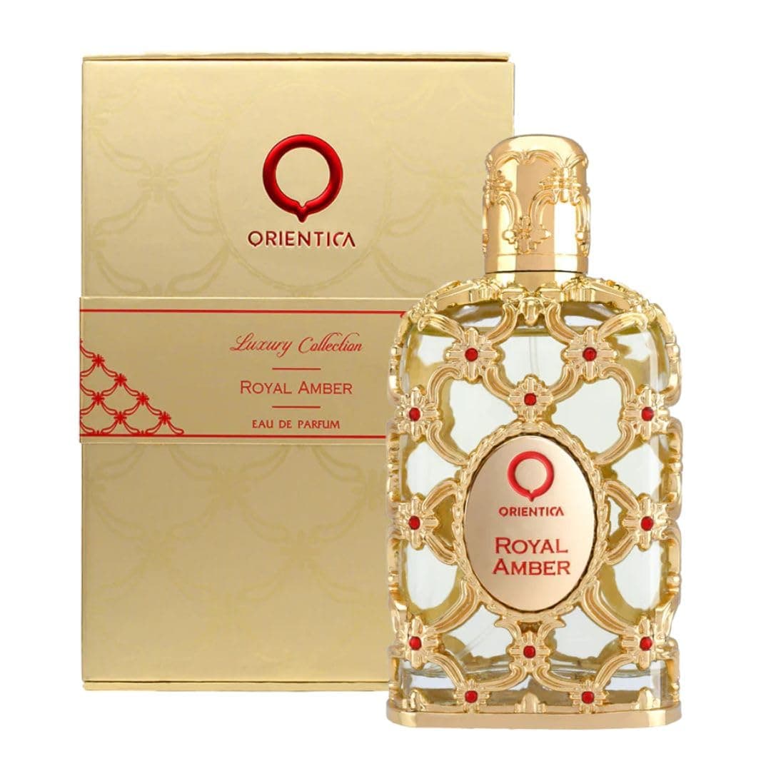 ORIENTICA Luxury Collection Royal Amber Eau De Parfum – Fruity, Gourmand, Amber, Woody, Vanilla, Bergamot, Melon, Pineapple, Musk - Perfume for Men & Women – 5oz / 150ml