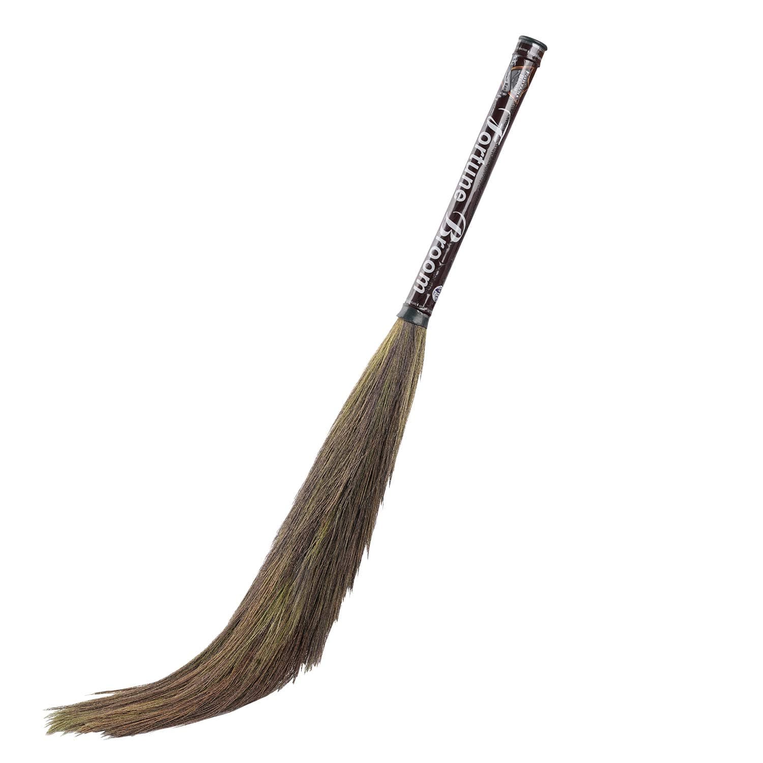 - Zureni BR-01 Rooster Broom Phool Jhadu Natural Mizoram Heavy Duty 17.3 inchs Long Grass with Laminated Plastic Handle, Dust Removal, and Floor Cleaning