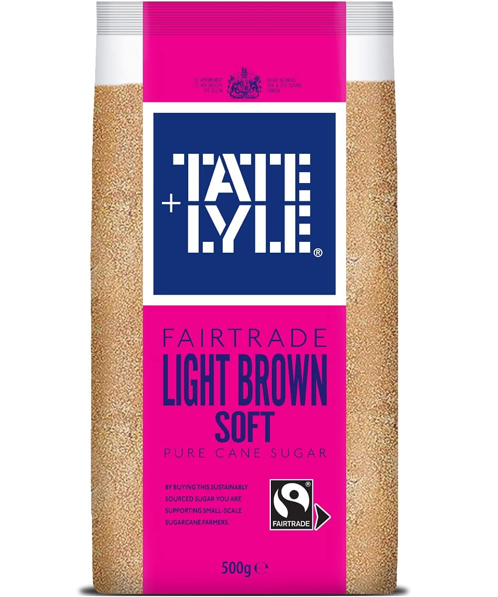Tate & Lyle's Fairtrade Soft Brown Cane Sugar, 500g