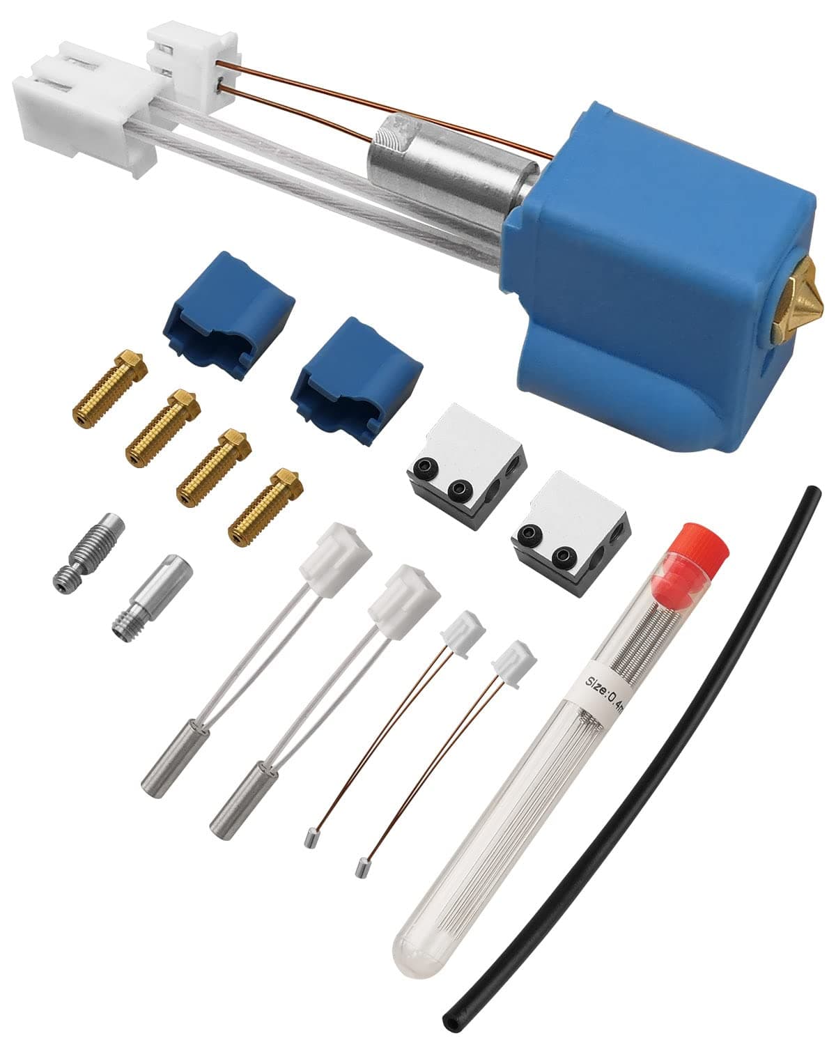 3D Printer Extruder Kit with Heater Cartridge Thermistor Fit for Artillery Sidewinder X1 X2 with Silicine Socks Heating Block All Metal Throat Nozzles