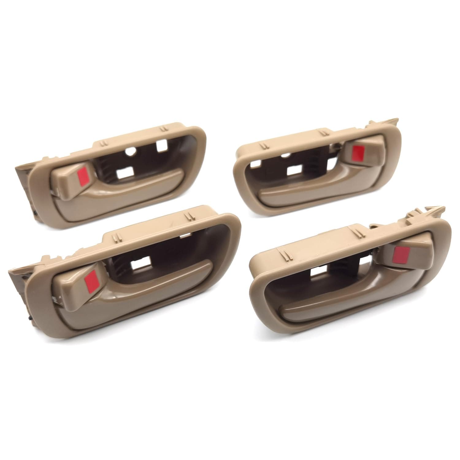 4Pcs Beige Interior Inside Door Handles Compatible with Toyota Camry 2002 2003 2004 2005 2006, Front/Rear Driver & Passenger Side Inner Door Handle