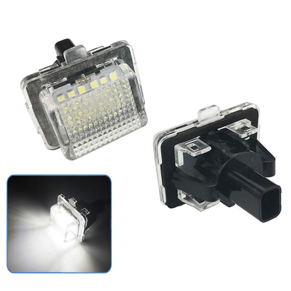 Rui Xin 213 2pcs License Plate LED Light Error Free Fit For Mercedes-Benz W204 S204 W212 C207 S212 W221 C216 Powered by 18-SMD Xenon White LED