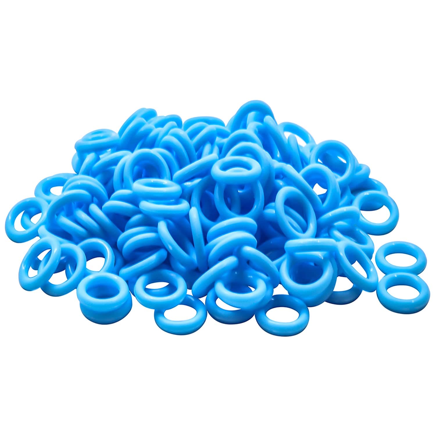 120Pcs Rubber O-Ring Switch Dampeners Keycap sky blue for Cherry MX Key Switch Keyboards Dampers