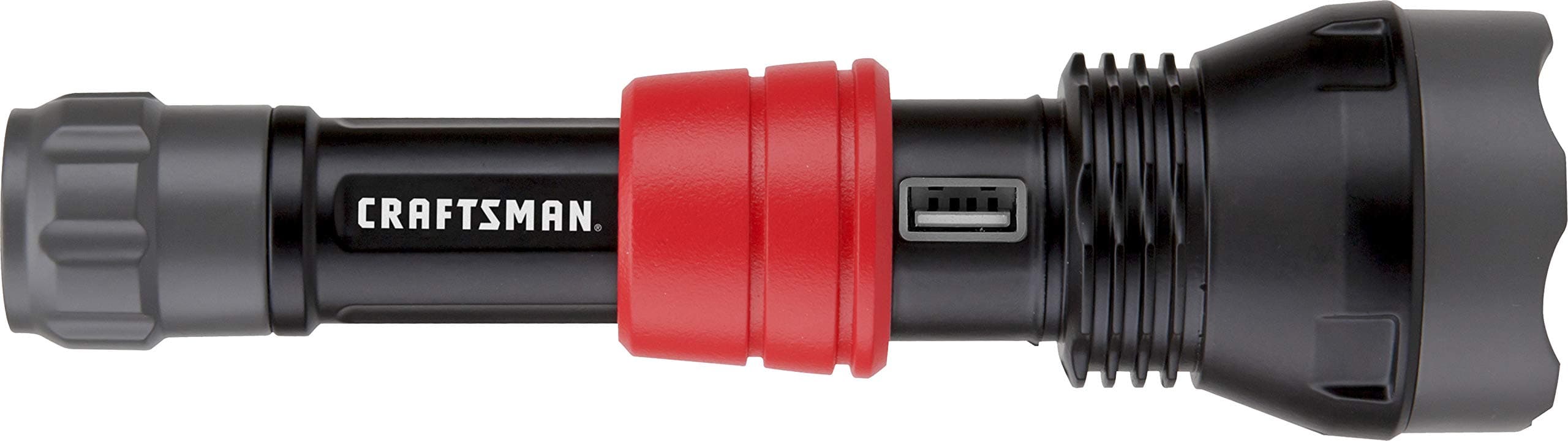 CRAFTSMAN CMXLFB500P Rechargeable 500 Lumen Lithium Ion Waterproof LED Flashlight with USB Power Charger