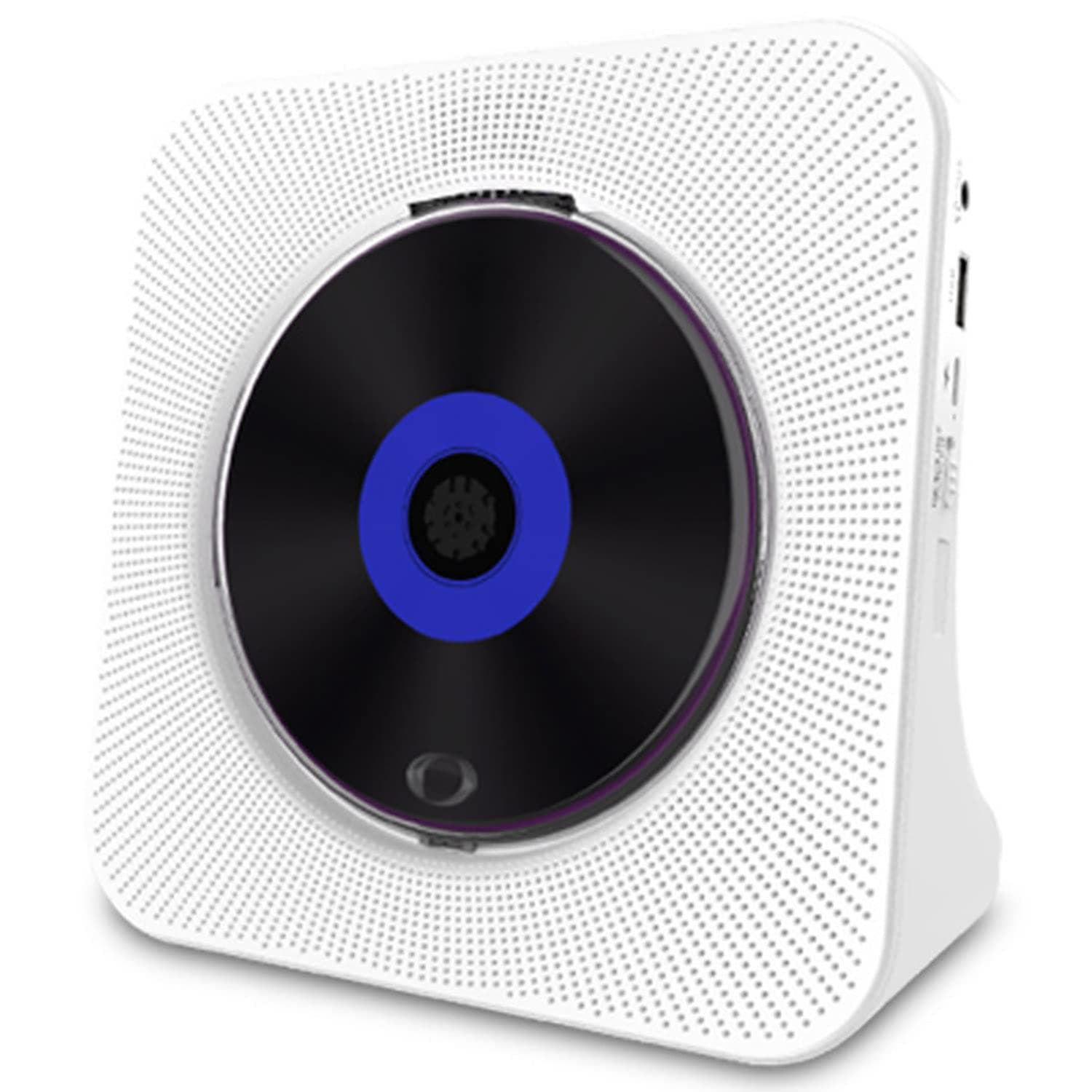 Portable CD Player, FM Radio with Dust Cover with Bluetooth Transmitter and LCD Screen Display, Built-in HiFi Speakers, Supports CD, CDR, CD-RW, MP3-CD, WMA-CD