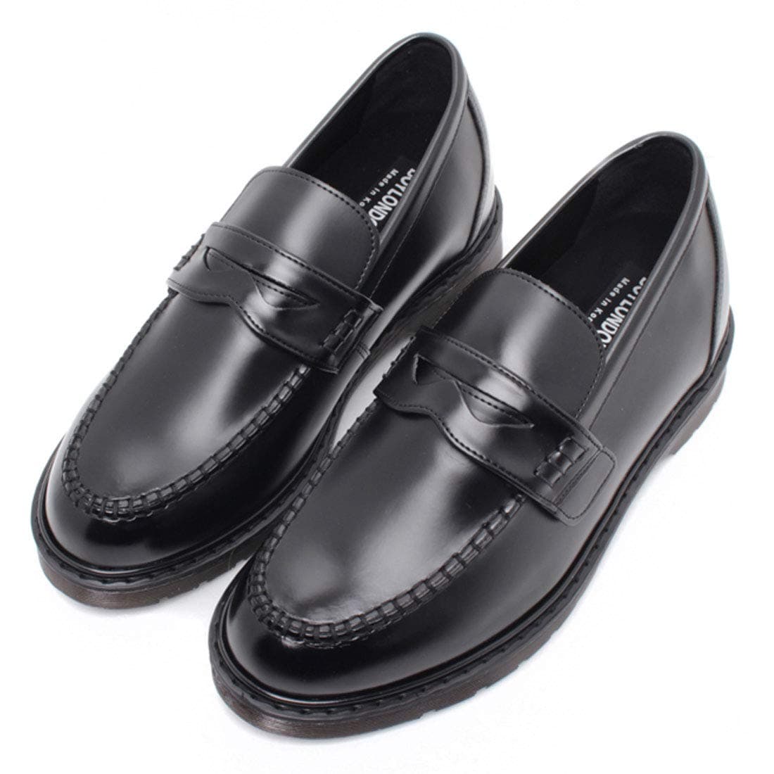 KrystalSB 2.75 Inches Taller Height Increasing Mens Elevator Shoes Penny Loafers Slipons