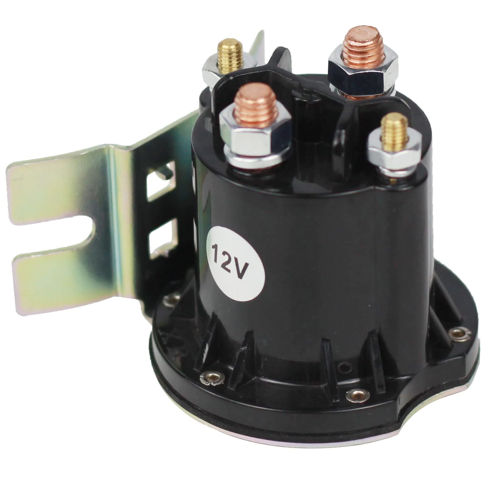 Starter Solenoid Switch Relay 4 Terminal Current 150A Max 800A Replacement for Trom-Betta 684-1251-212 684-1261-212 PowerSeal DC Contactor w/L-Bracket