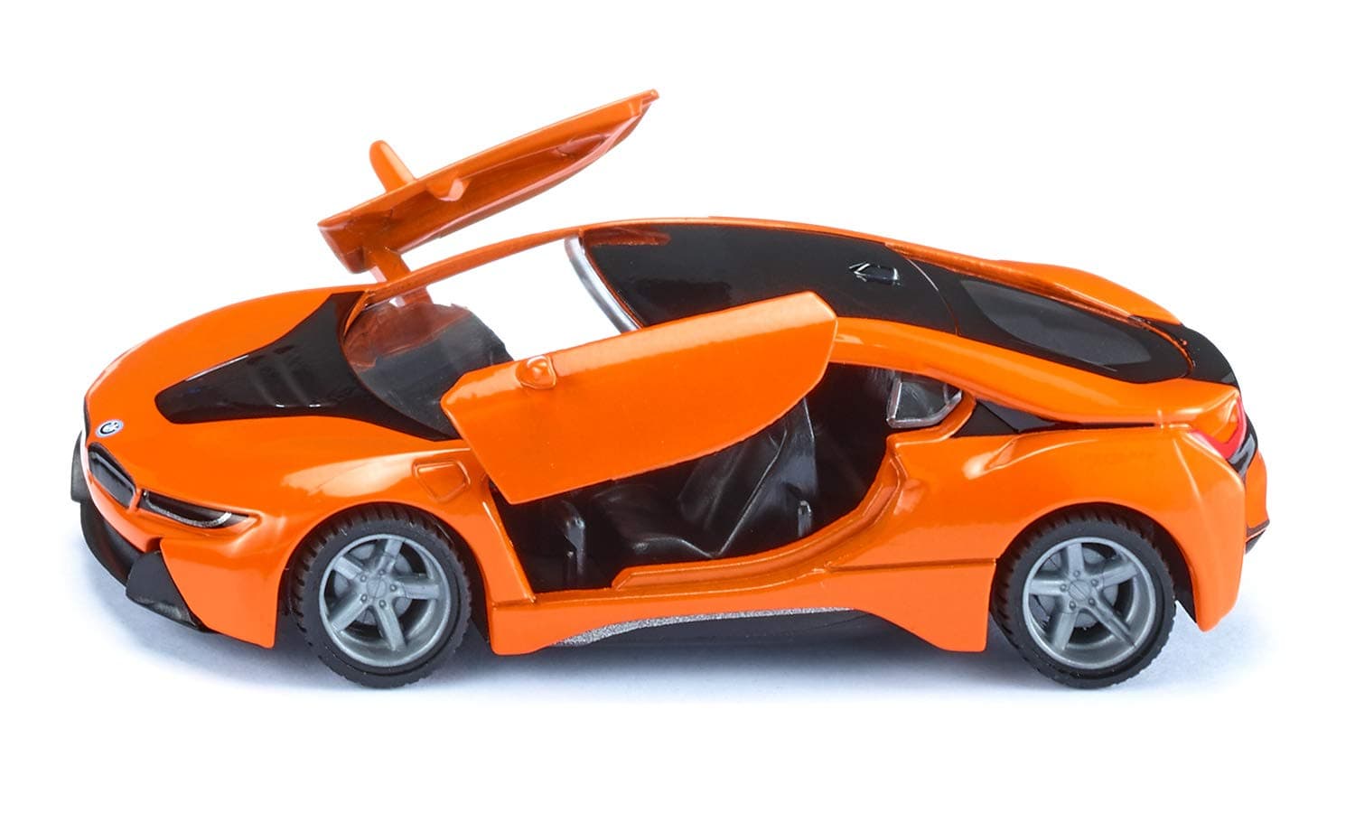 2348, BMW i8 LCI Sports Car, Orange/Black, Metal/Plastic, 1:50, Functional doors, Removable tyres