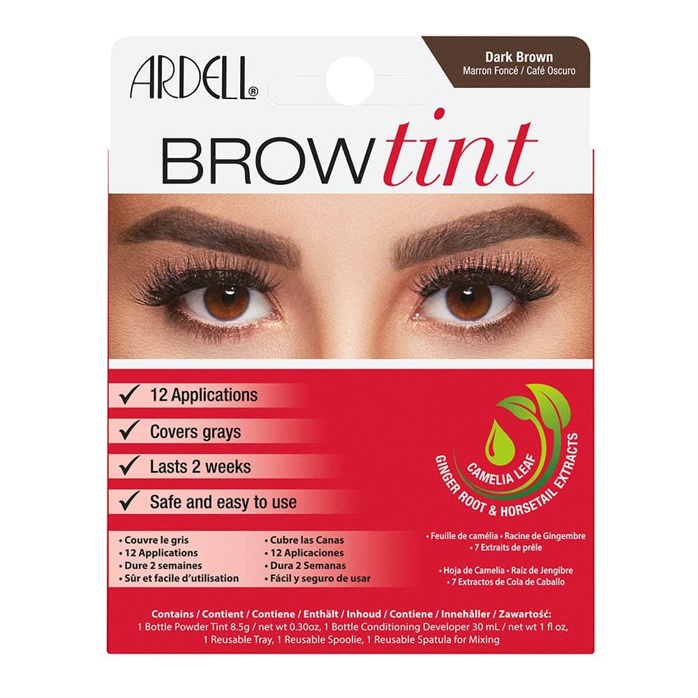 at Home Eyebrow Tint Kit, Medium Brown, Semi-Permanent, Vegan Friendly (Pack of 1)