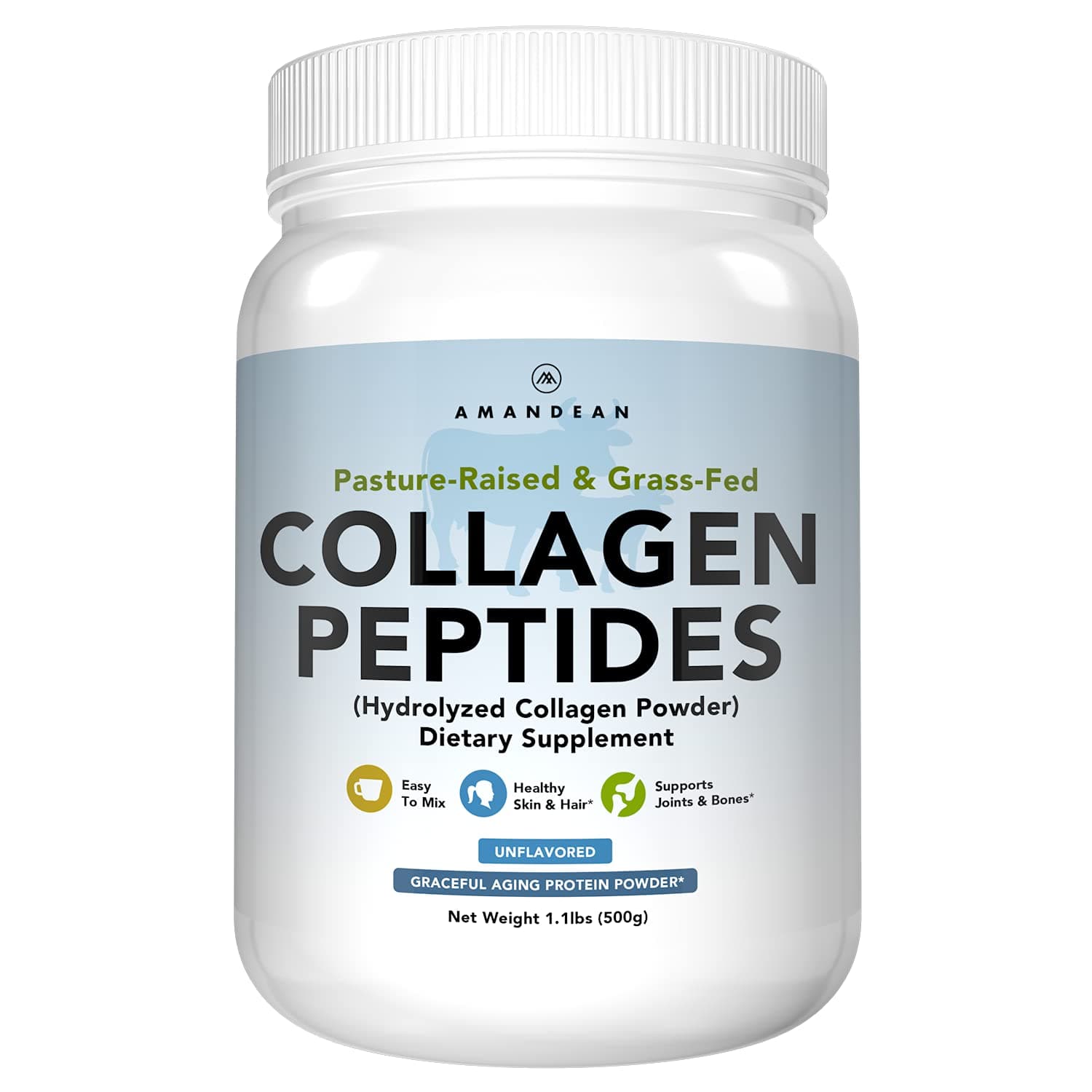 Amandean - Premium Collagen Peptides Powder (17.6oz)