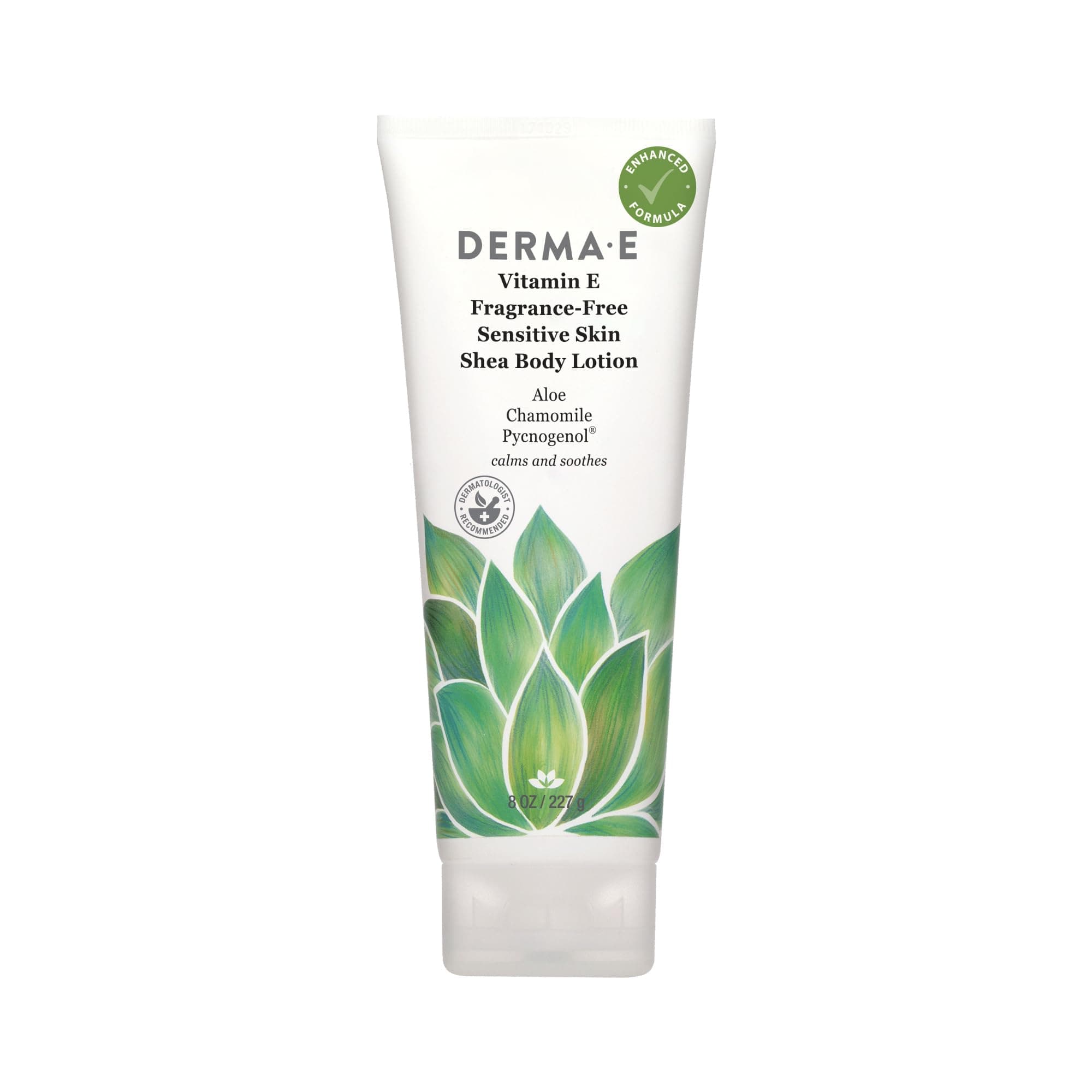 DERMA E Vitamin E Intensive Therapy Body Lotion, Fragrance-Free with Shea Butter 8oz