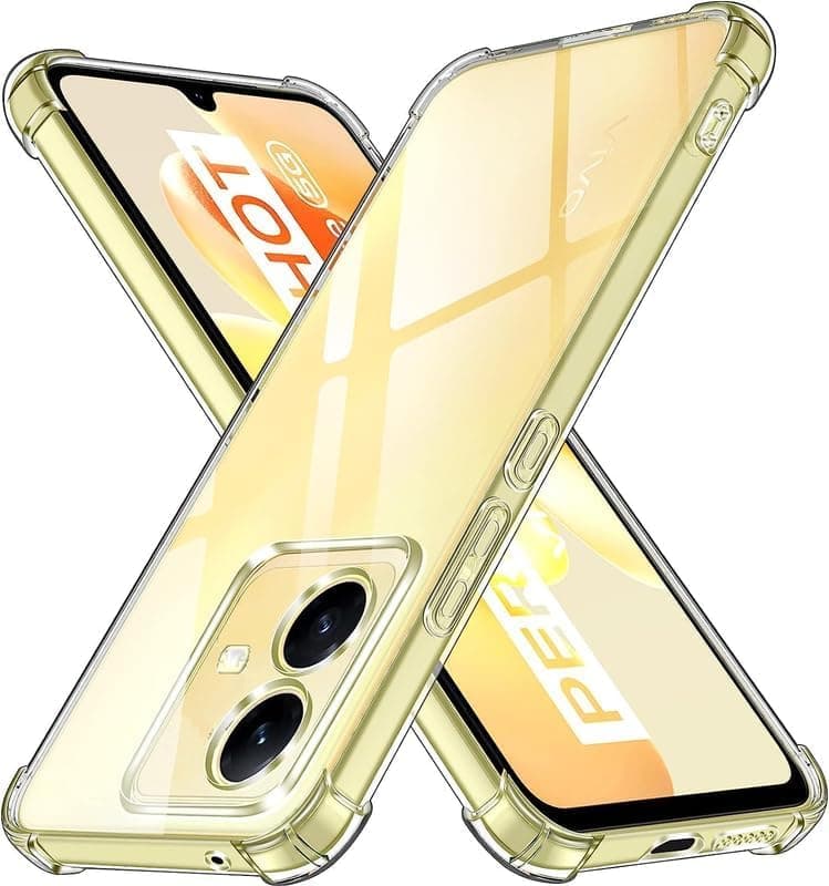 Case for Vivo V29 Lite Cover Clear Back Air Cushion Soft Silicone Shockproof Anti-Scratch Protective Bumper Shell Corner for Vivo V29 Lite ® (Clear)