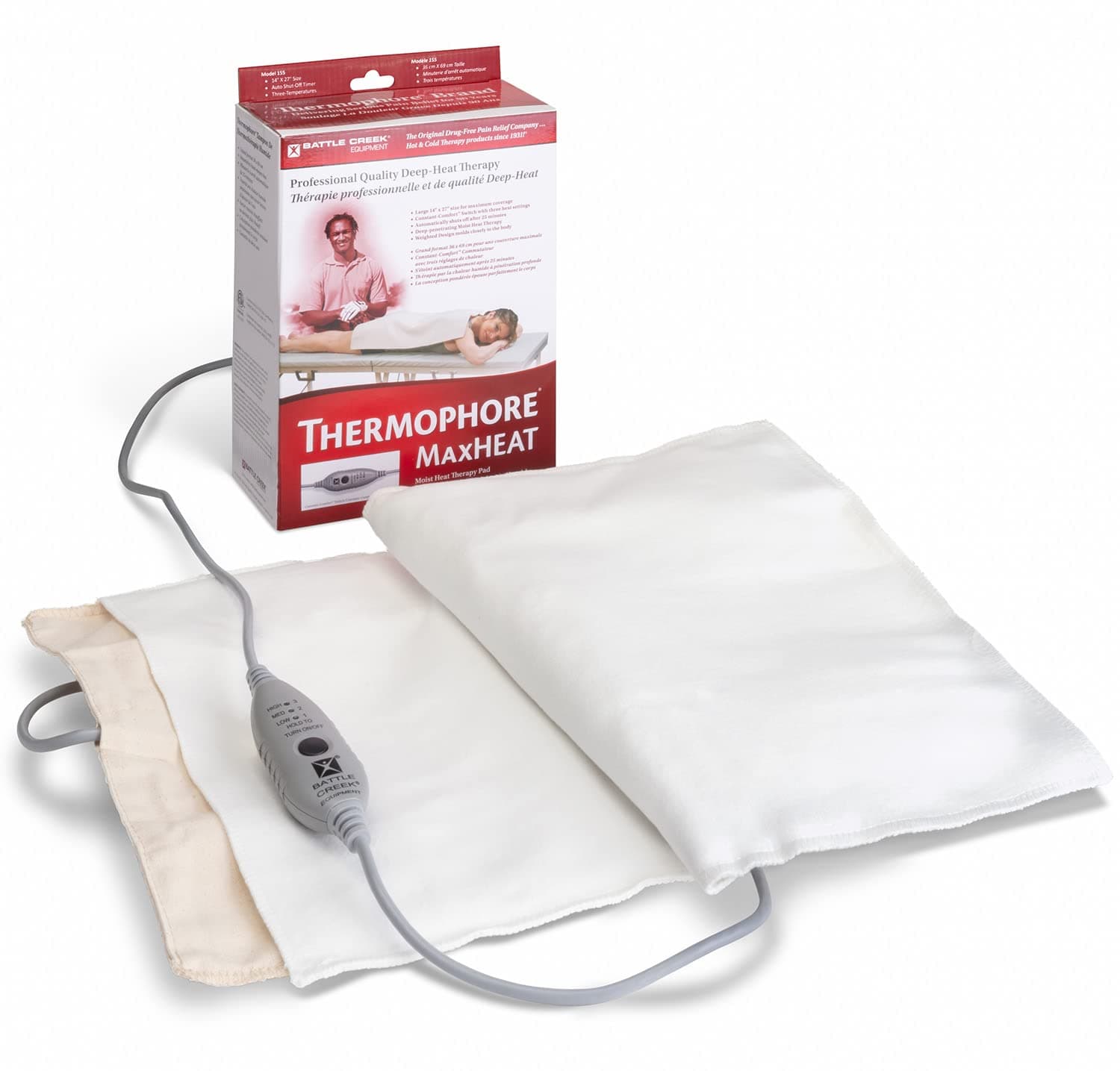 MaxHeat Deep-Heat Therapy, Large, Standard 14" x 27" (Auto-Switch)