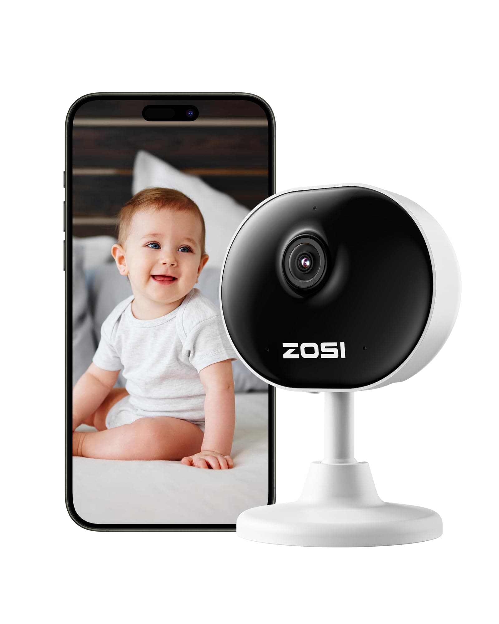 1080P Indoor WiFi Camera,Home CCTV Dome Camera, House Security Camera for Elder/Baby/Dog/Pet Monitor with App, Day and Night Video, Alexa enabled, Human/Motion Detection, 2 Way Audio