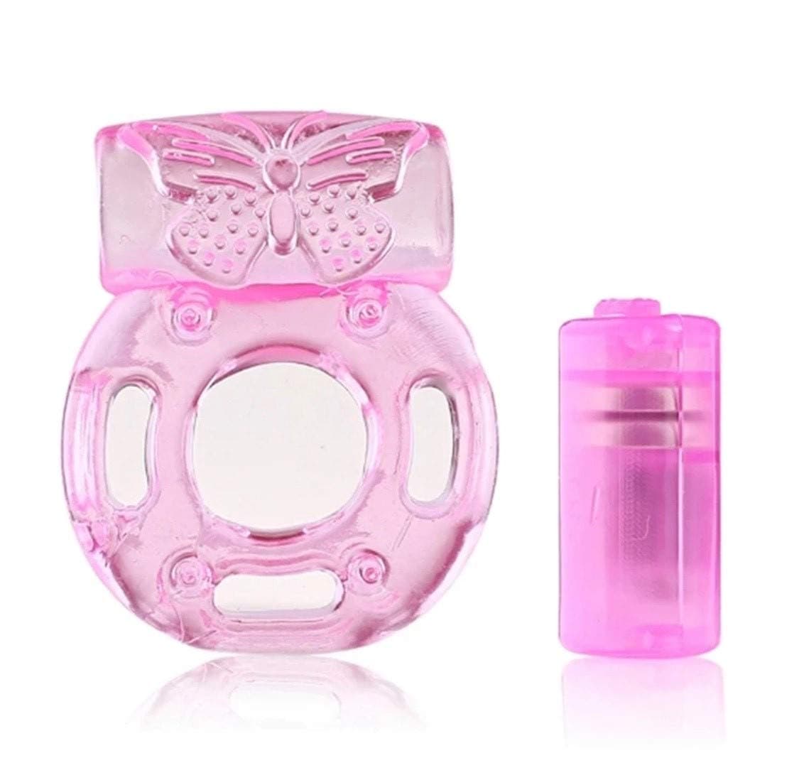 Silicone Clock Ring for Man or for diIdo Pink, Purple, Black (Colour Will be Sent Randomly)